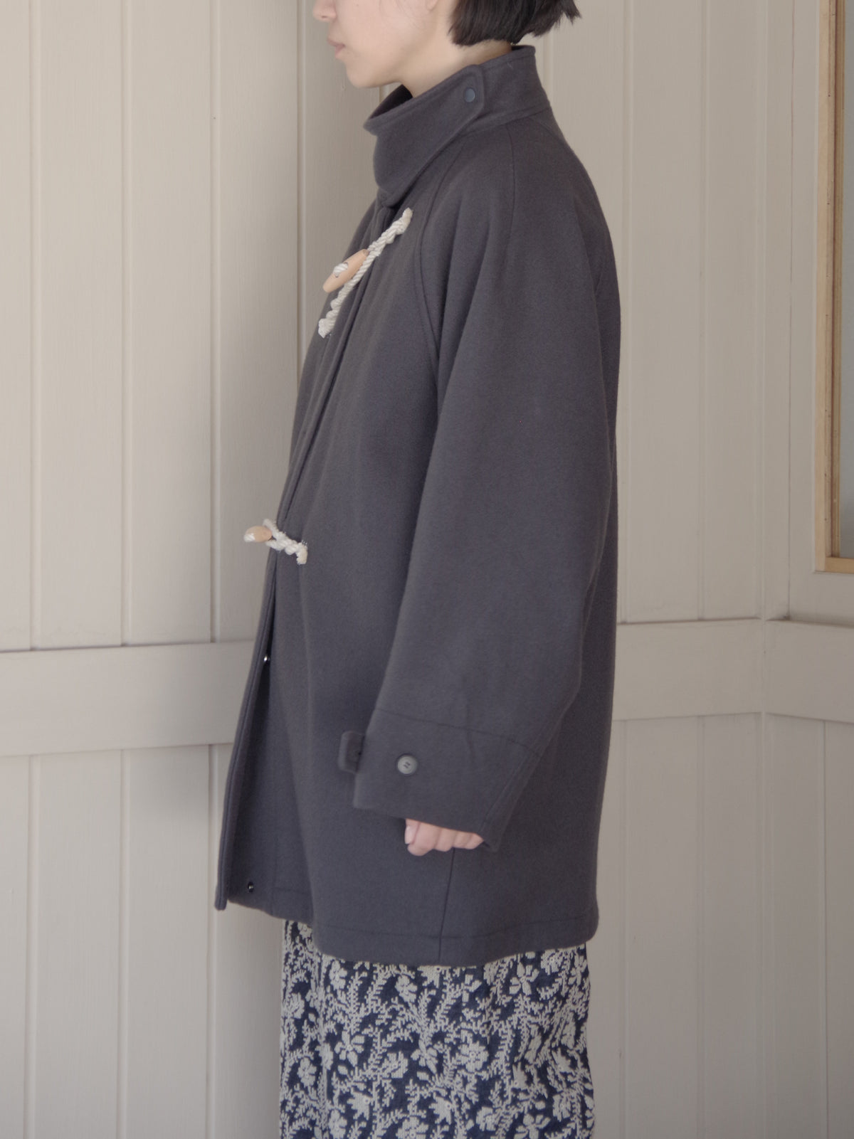 super100 Wool middle length toggle button コート | yuni