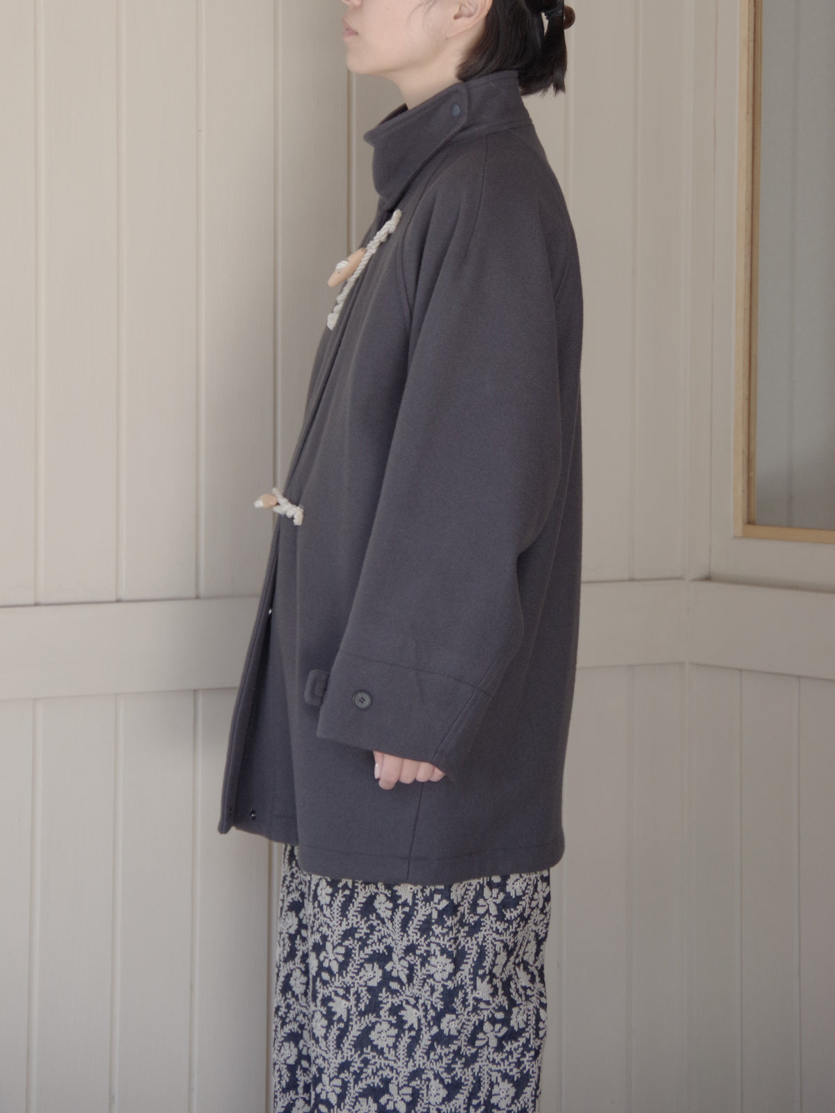 super100 Wool middle length toggle button コート | yuni