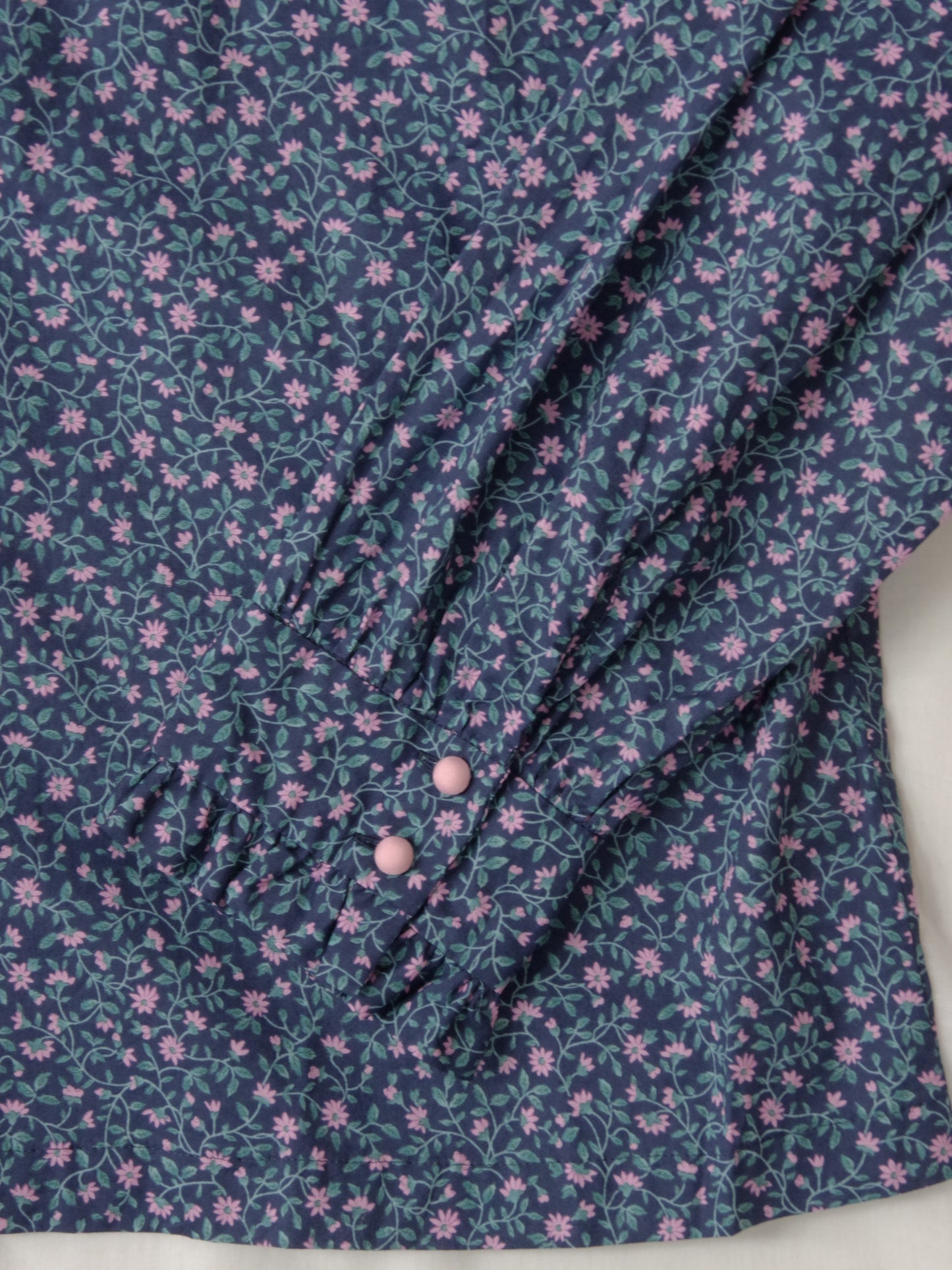 小花プリントフリルビックカラーブラウス | potandtea