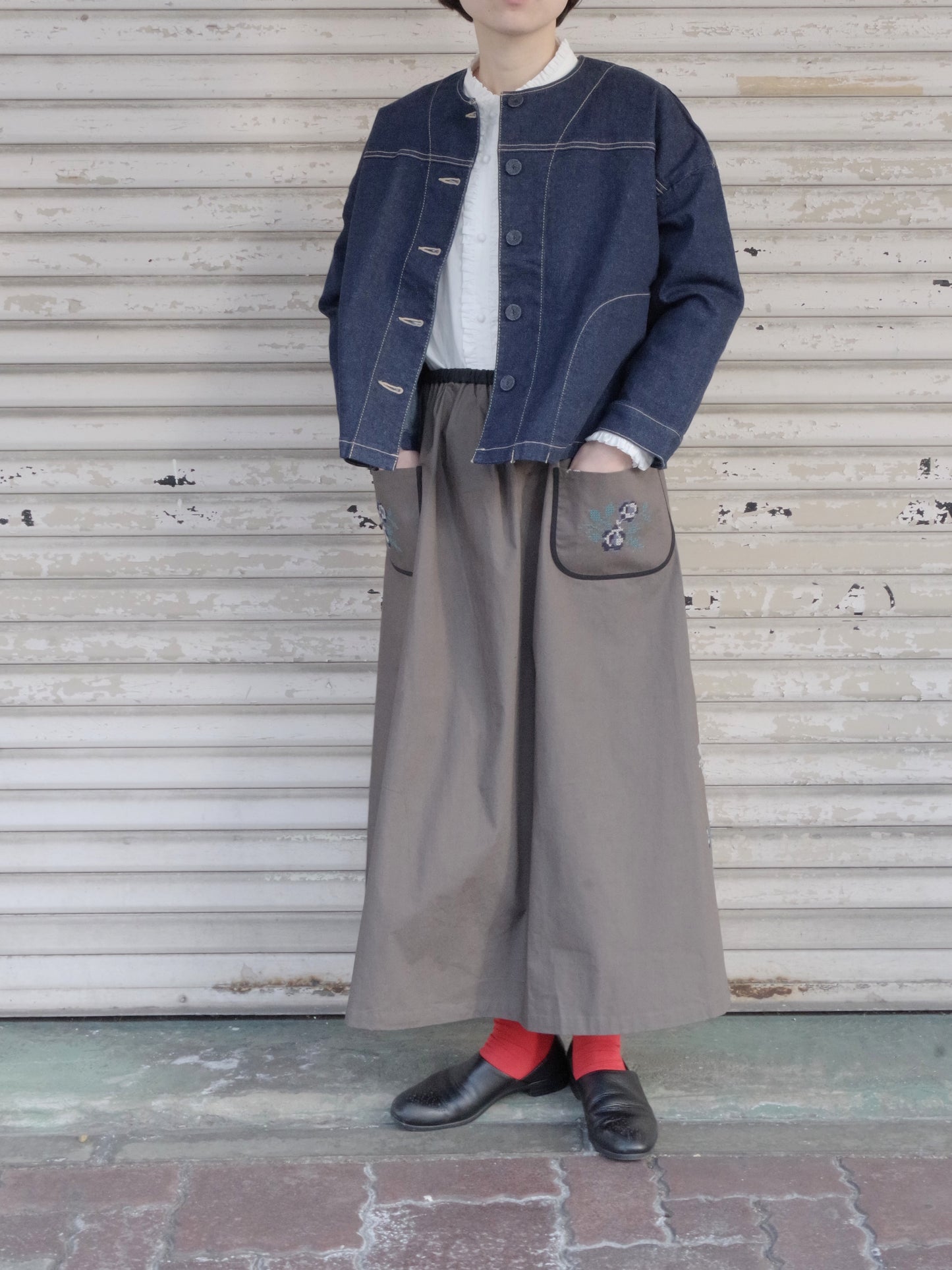 クロスステッチスカート | pot and tea