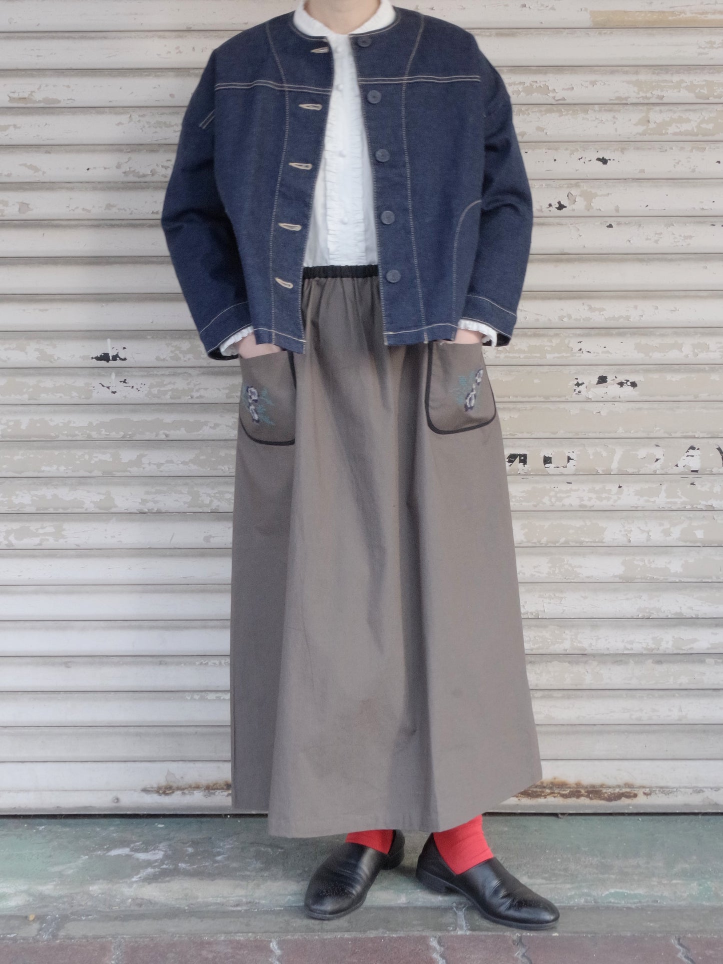 クロスステッチスカート | pot and tea