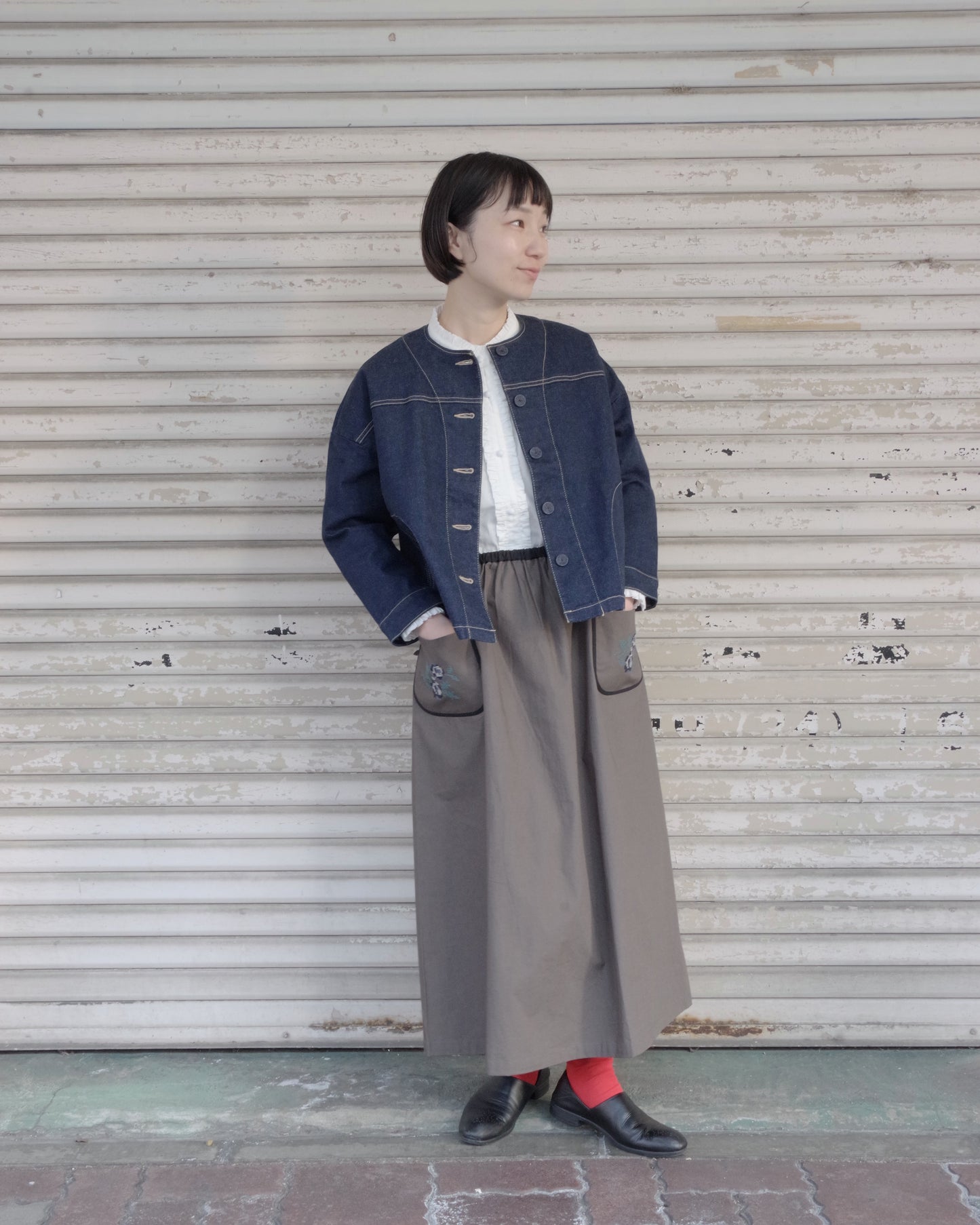 クロスステッチスカート | pot and tea