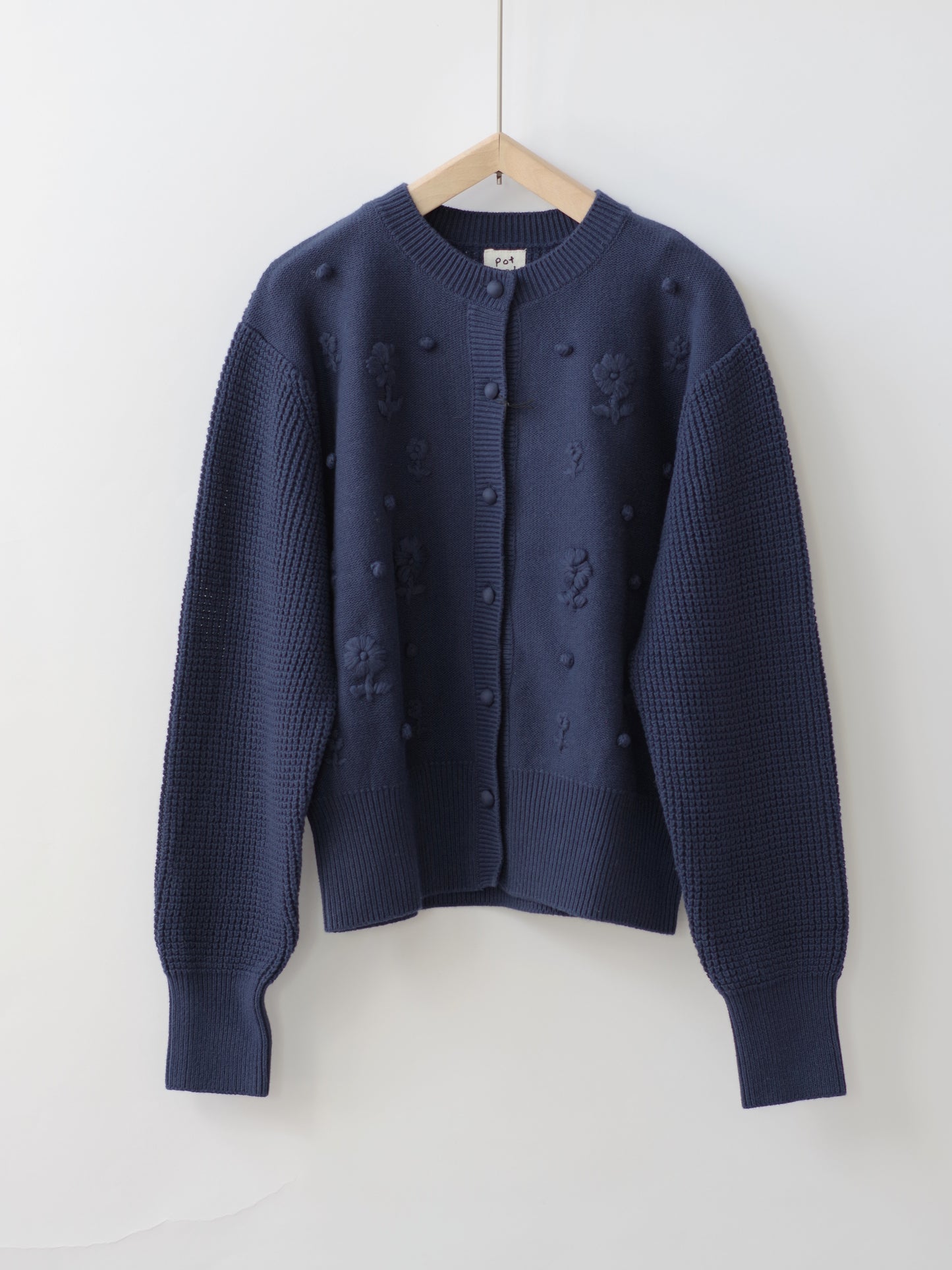 ハンド刺繍カーディガン | pot and tea