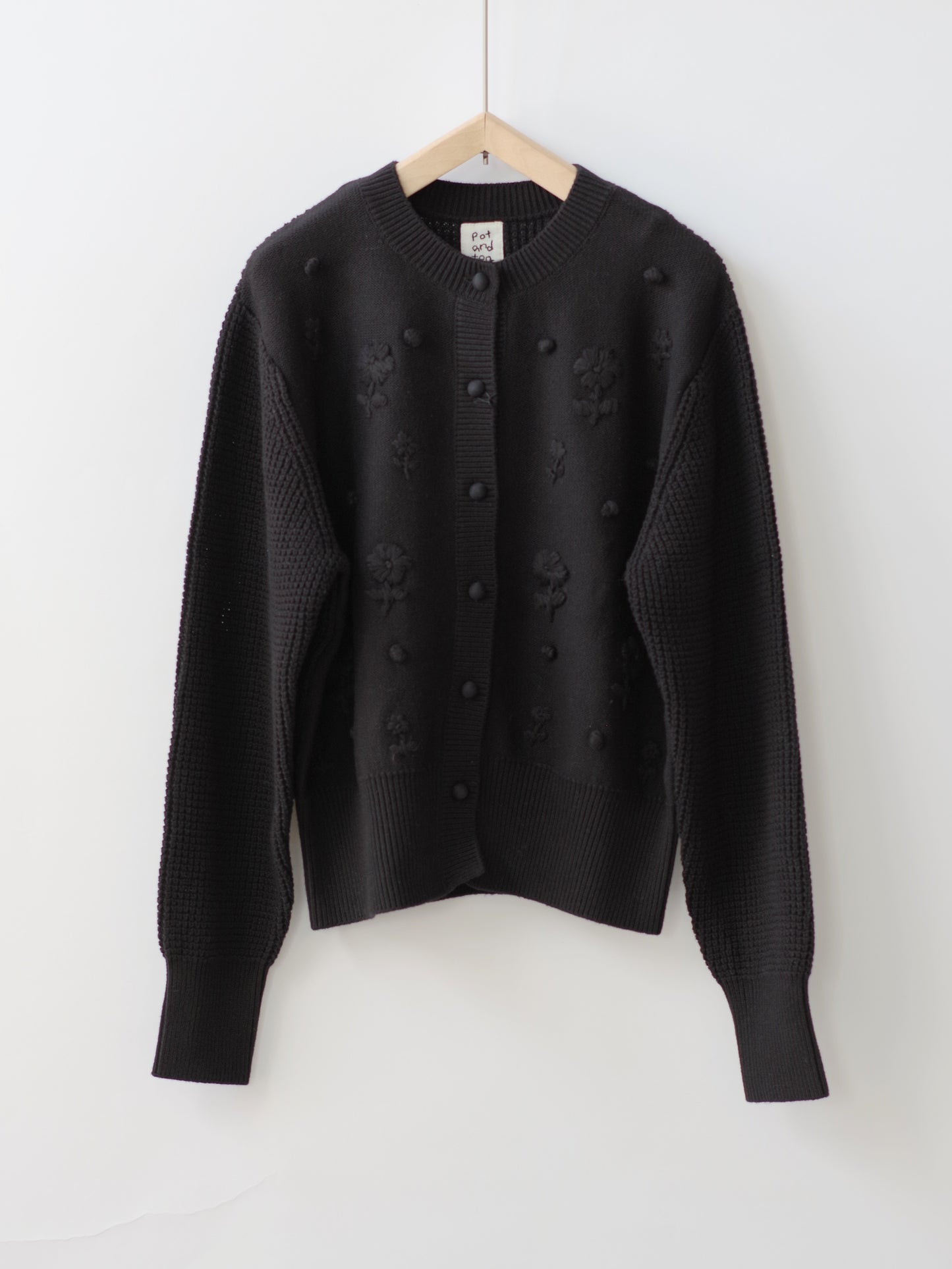 ハンド刺繍カーディガン | pot and tea