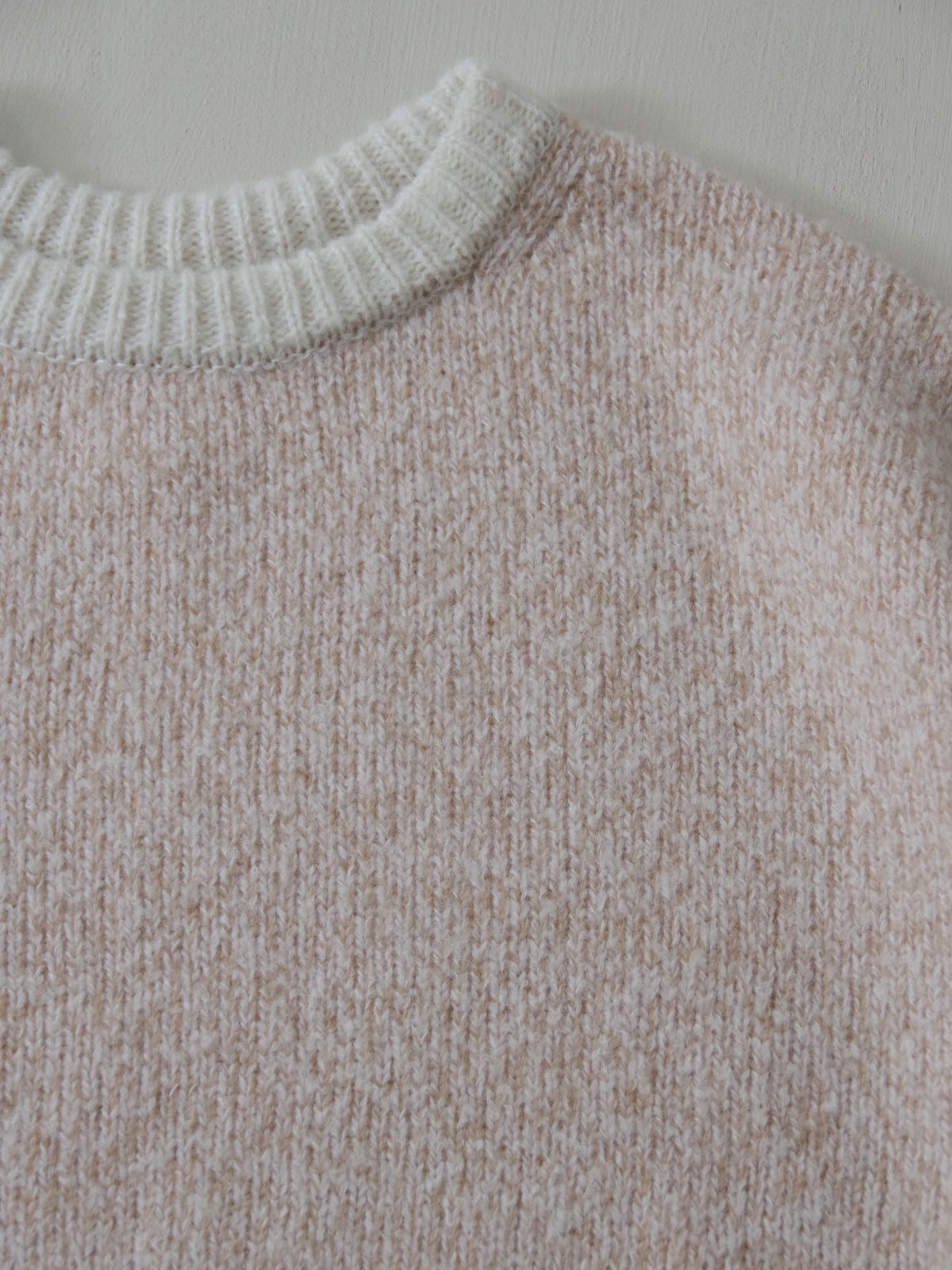 wool cashmere mix collar クルーネックニット | qiri