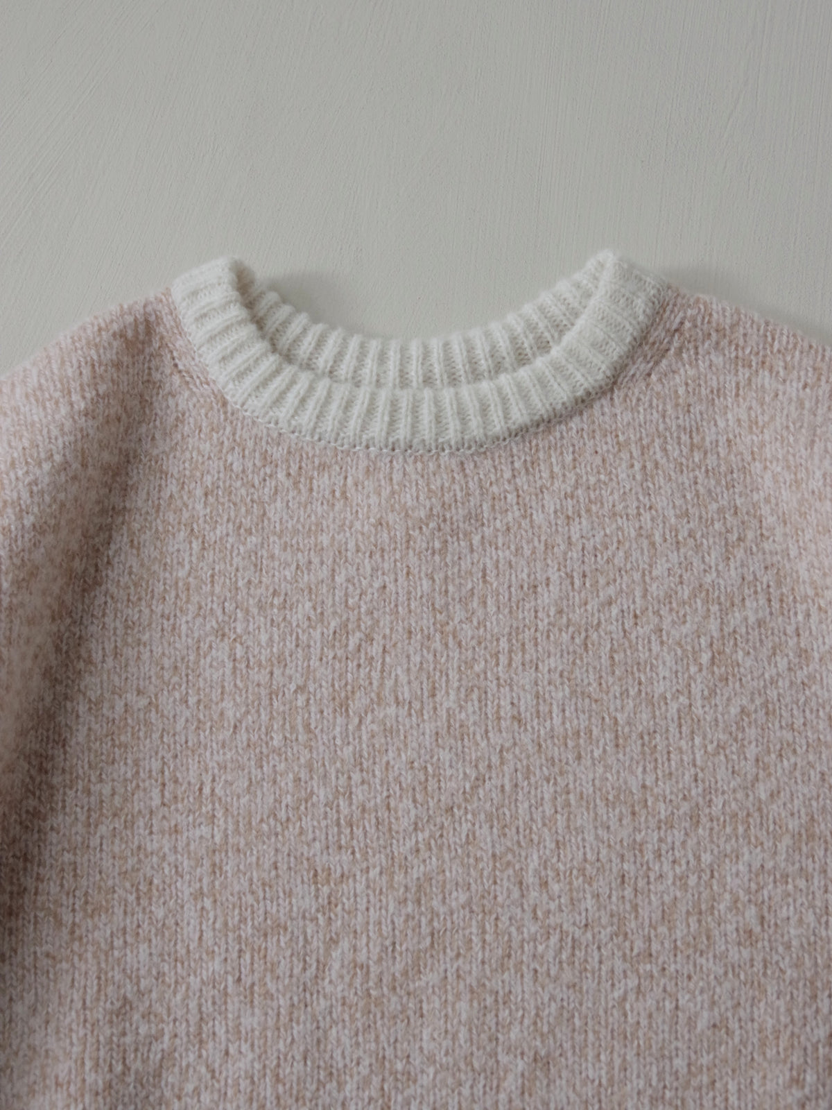 wool cashmere mix collar クルーネックニット | qiri