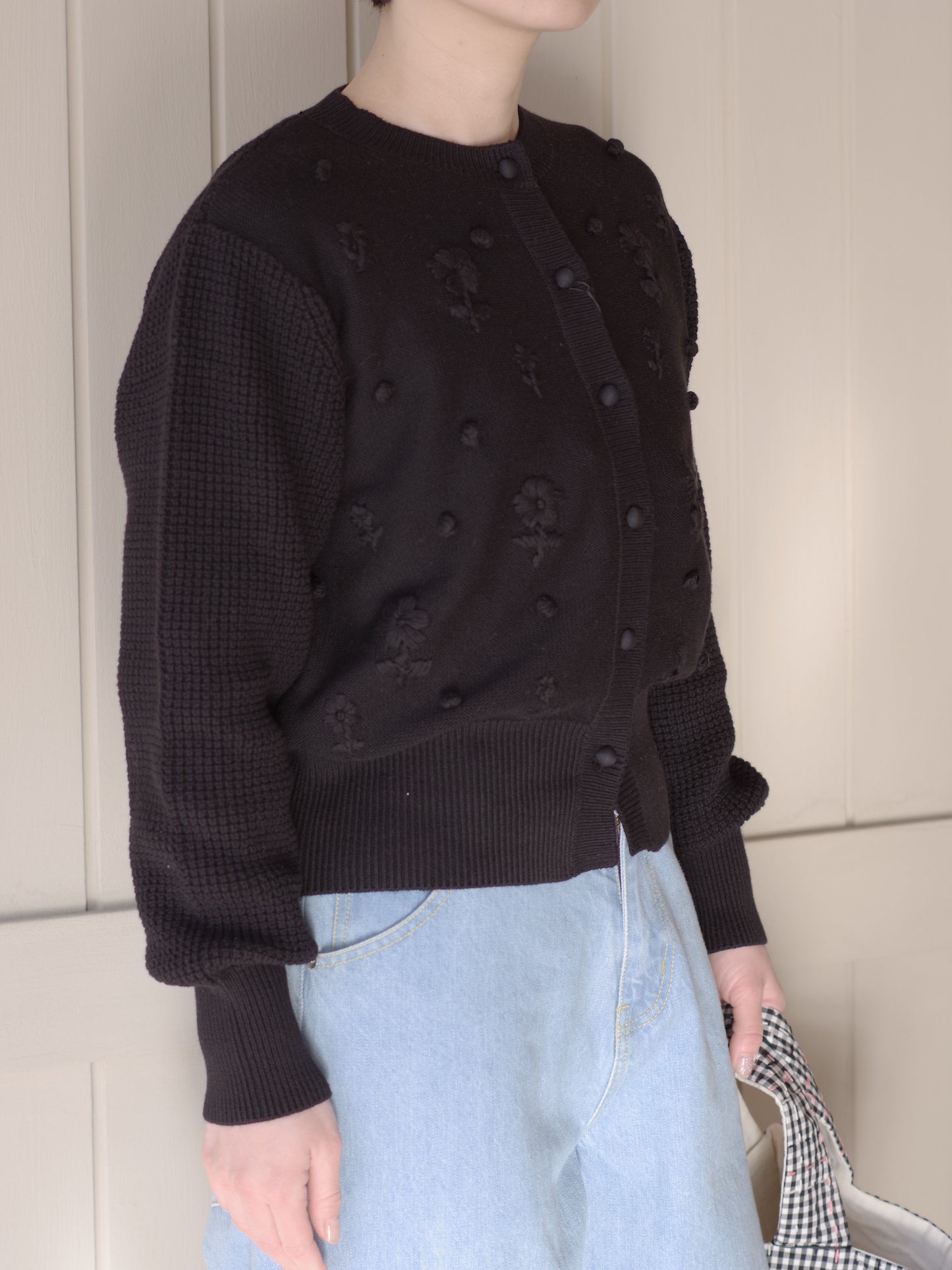 ハンド刺繍カーディガン | pot and tea