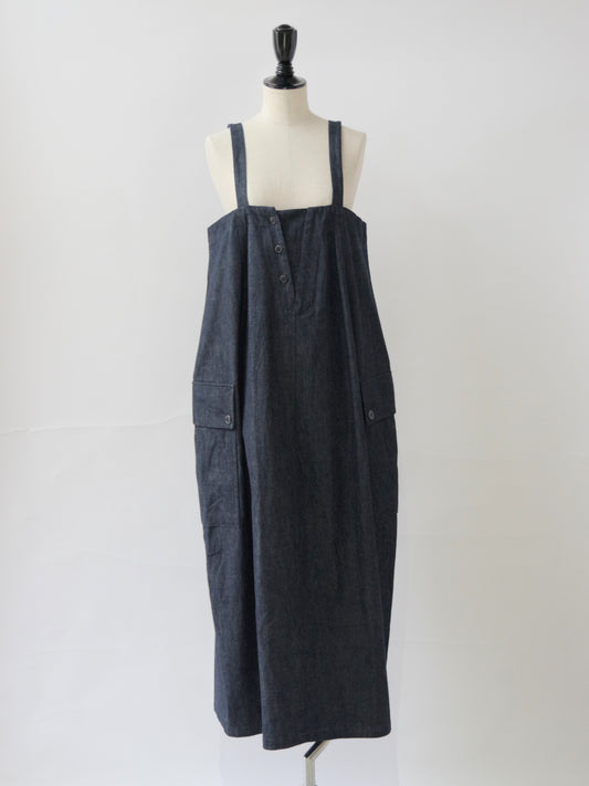 8.5ozライトデニム ロングサロペット | HAVERSACK