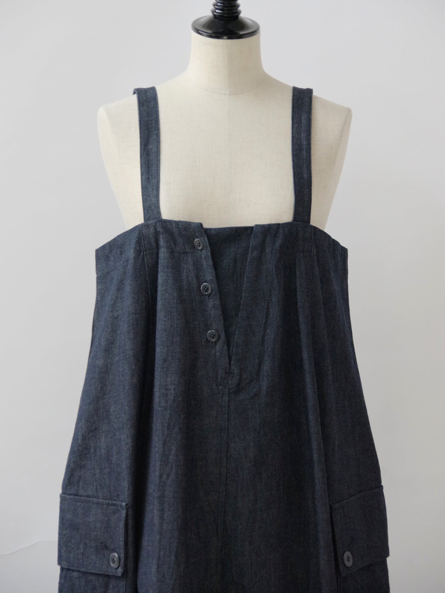 8.5ozライトデニム ロングサロペット | HAVERSACK