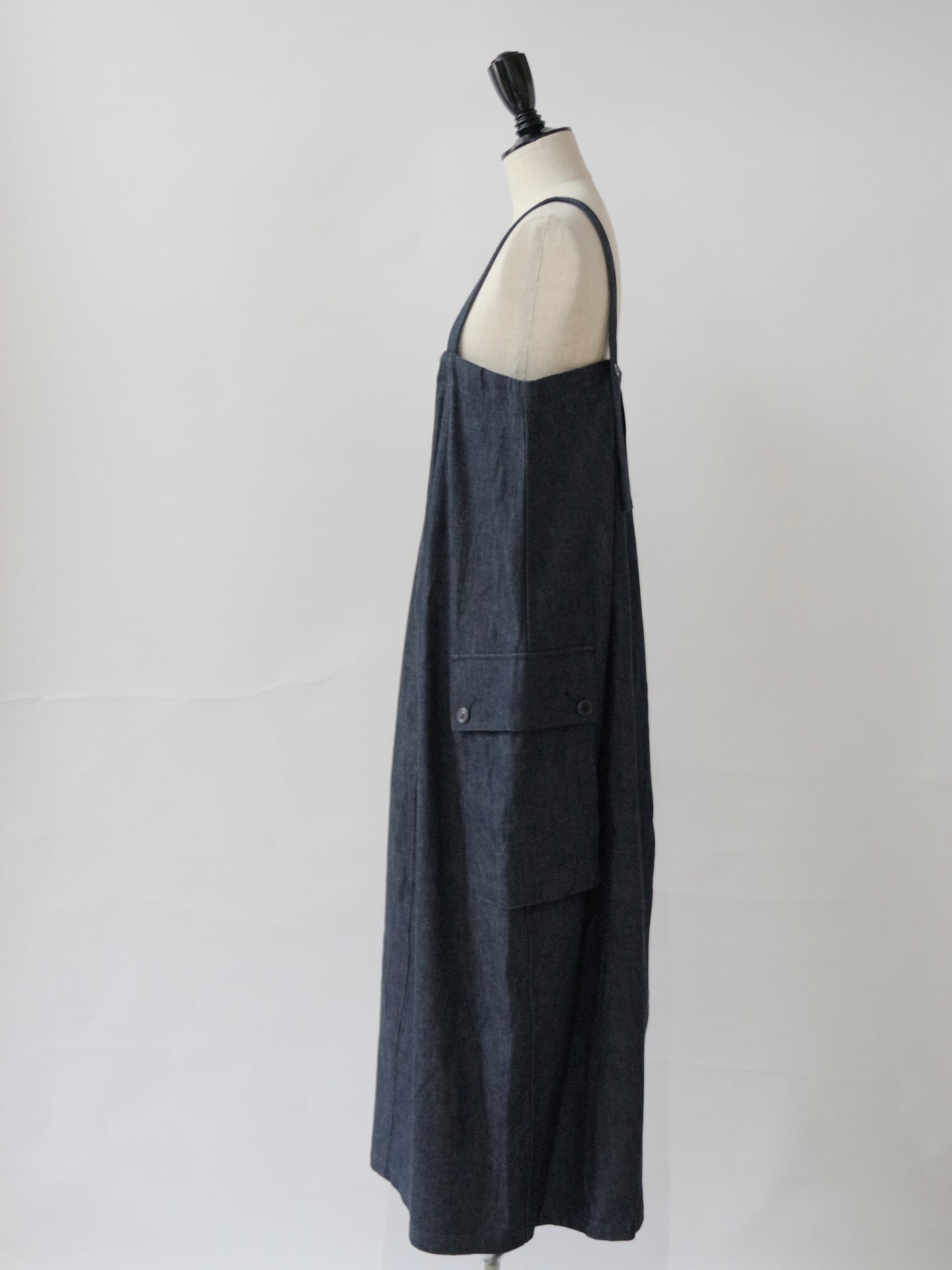 8.5ozライトデニム ロングサロペット | HAVERSACK