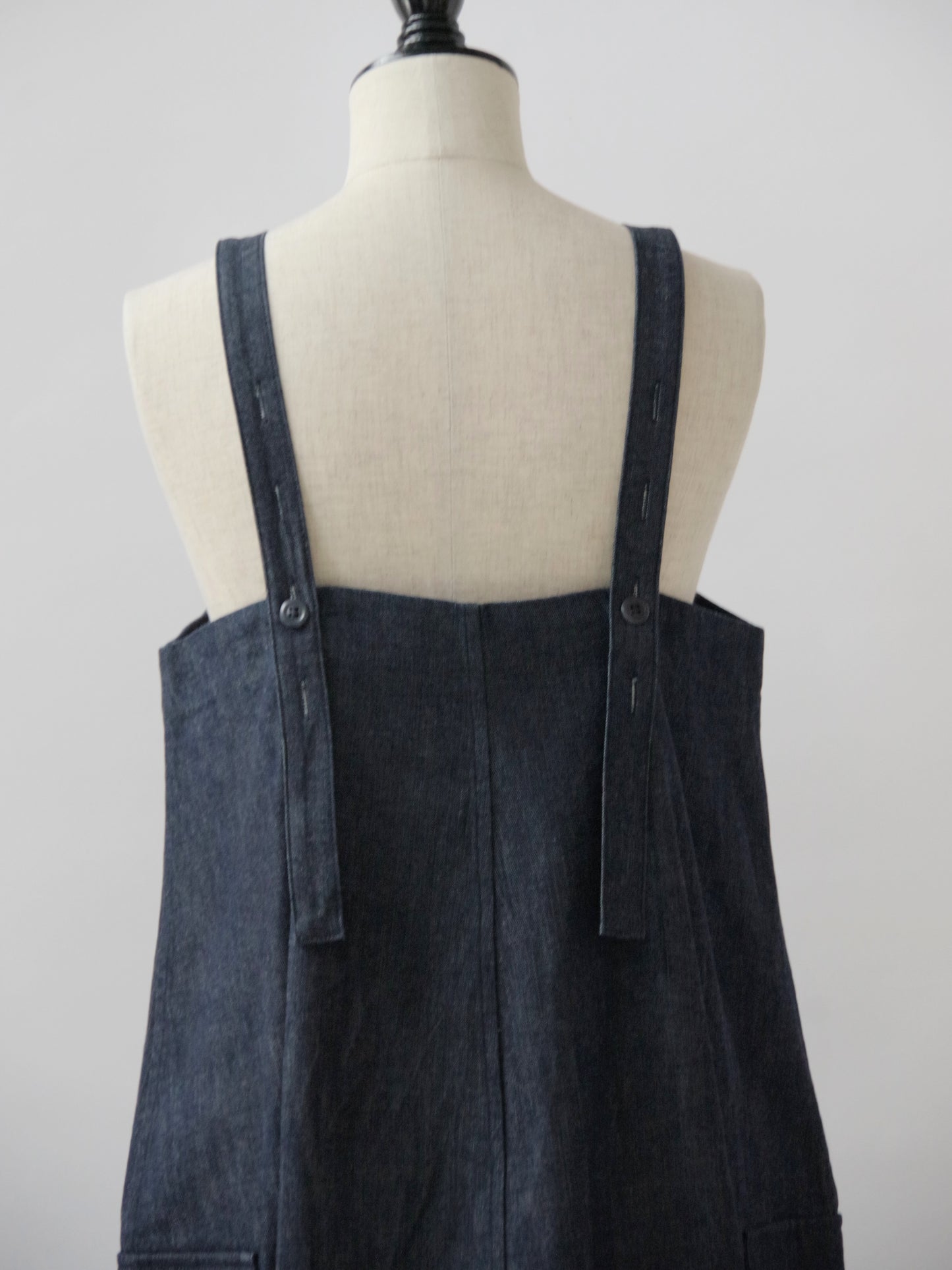 8.5ozライトデニム ロングサロペット | HAVERSACK