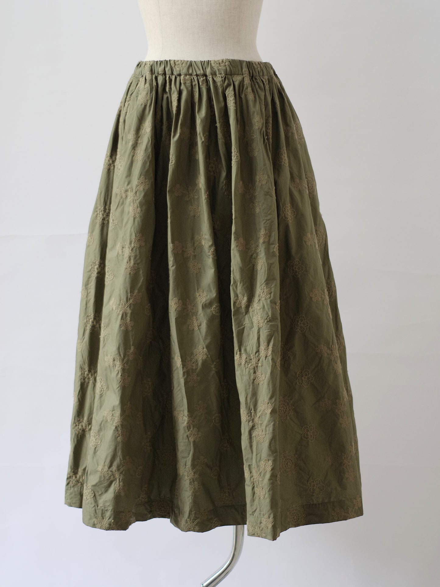 ANTQUE EMBROIDERY LACE ギャザースカート | Gauze