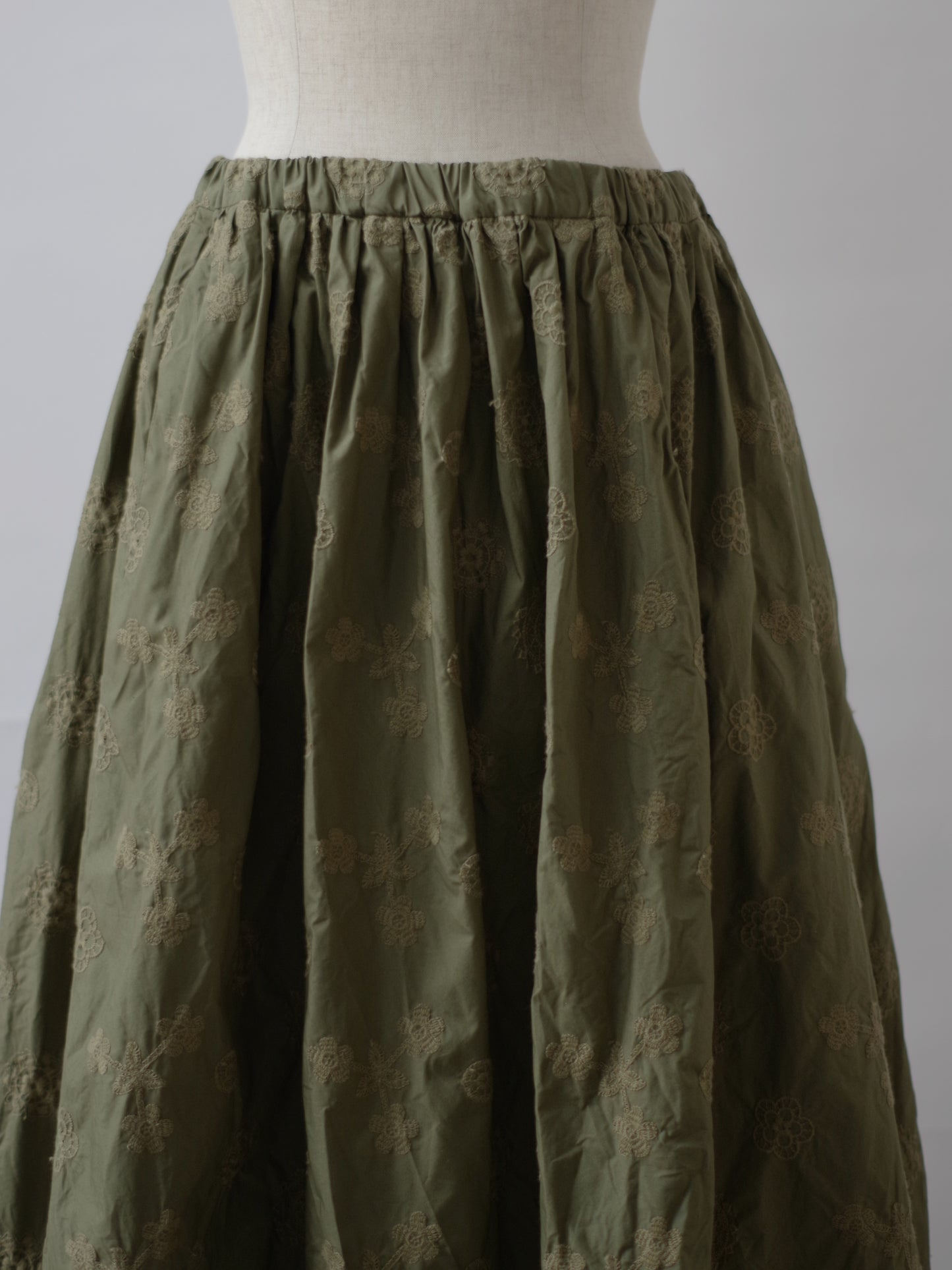 ANTQUE EMBROIDERY LACE ギャザースカート | Gauze