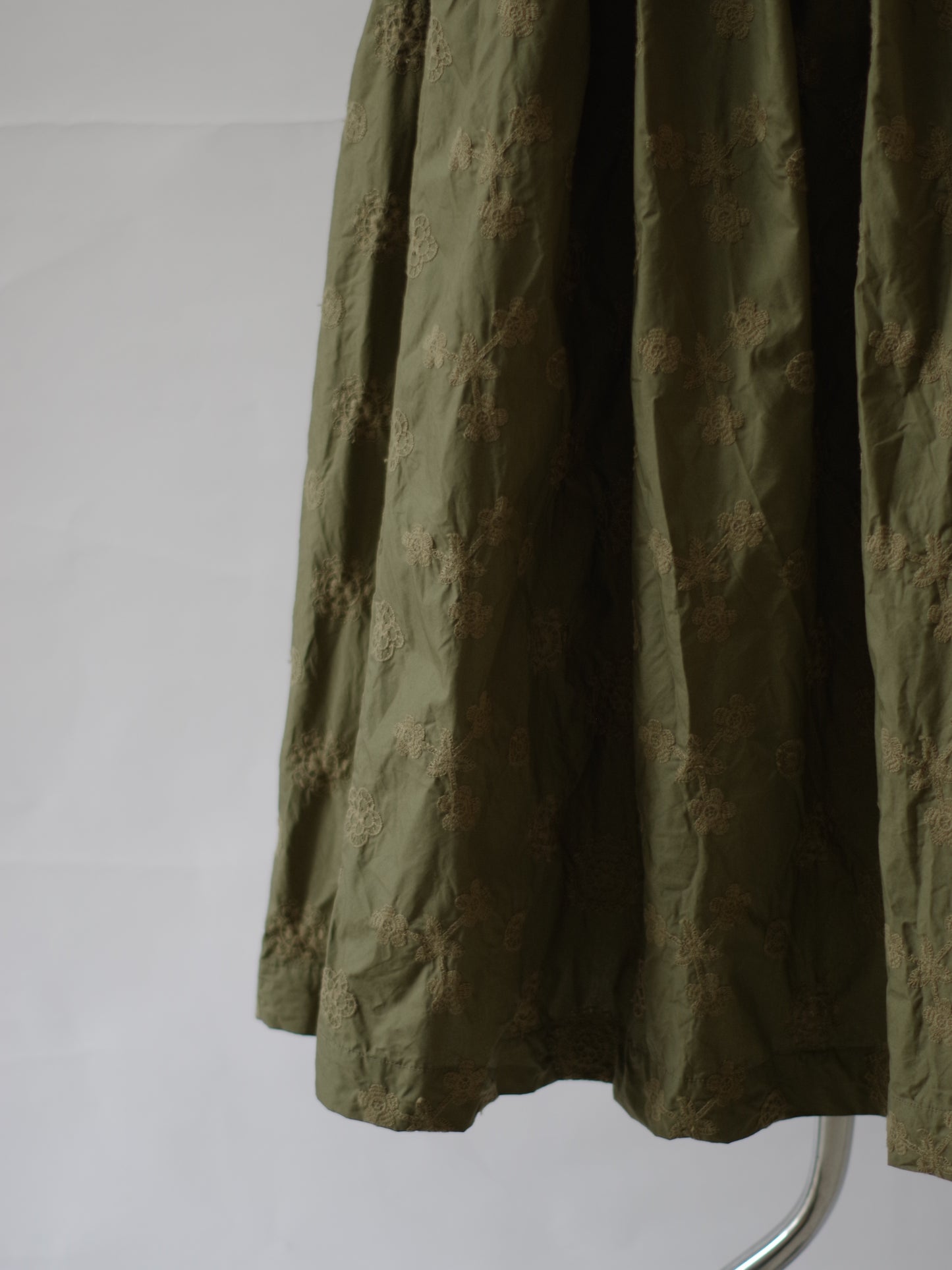 ANTQUE EMBROIDERY LACE ギャザースカート | Gauze