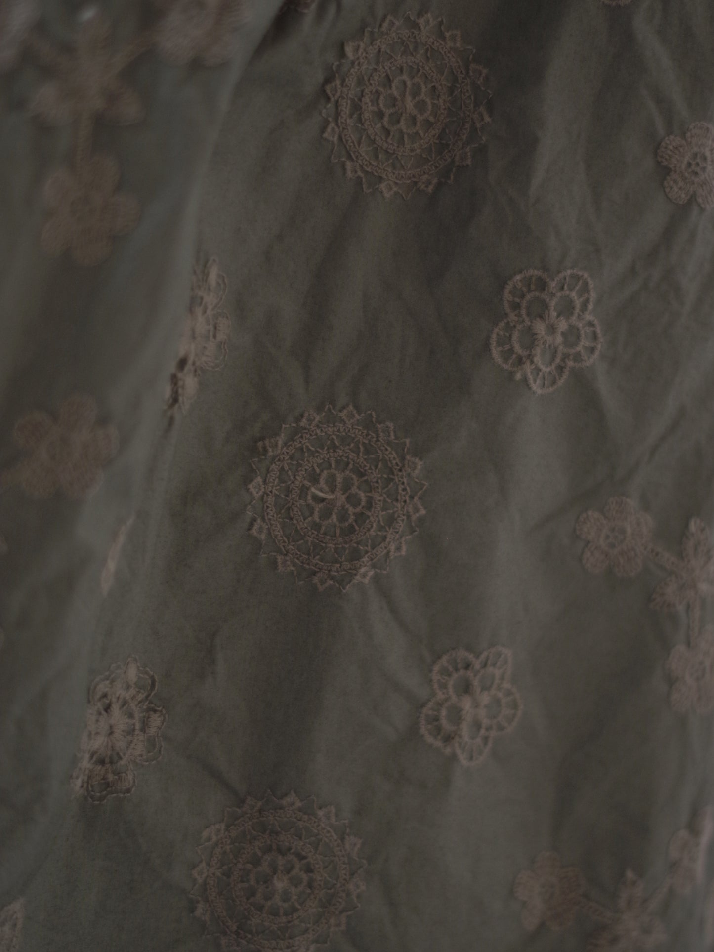 ANTQUE EMBROIDERY LACE ギャザースカート | Gauze