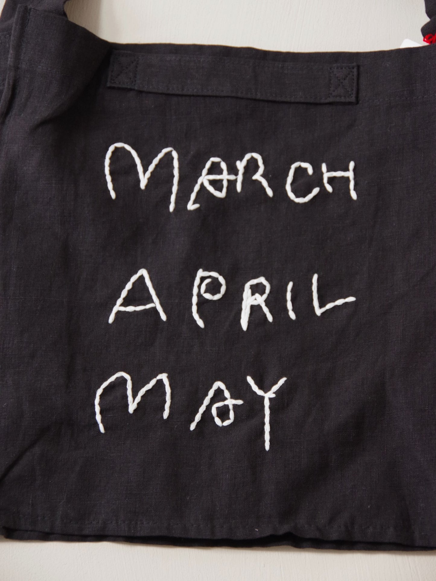 リネンショルダーバッグ M | march april may