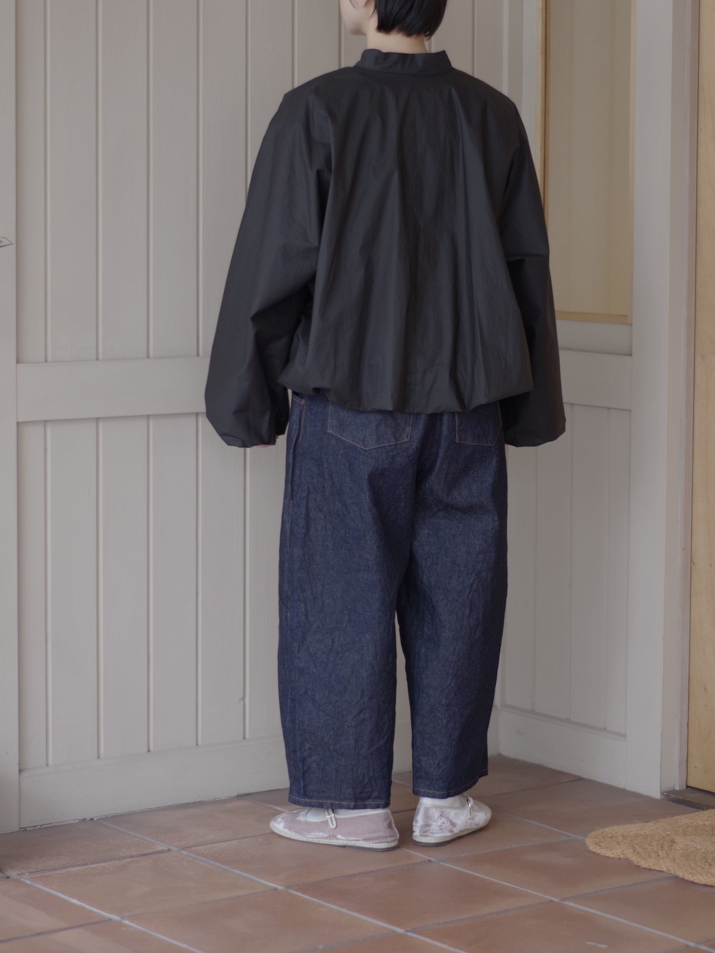 80タイプライタースタンドカラーボリュームシャツ | HAVERSACK