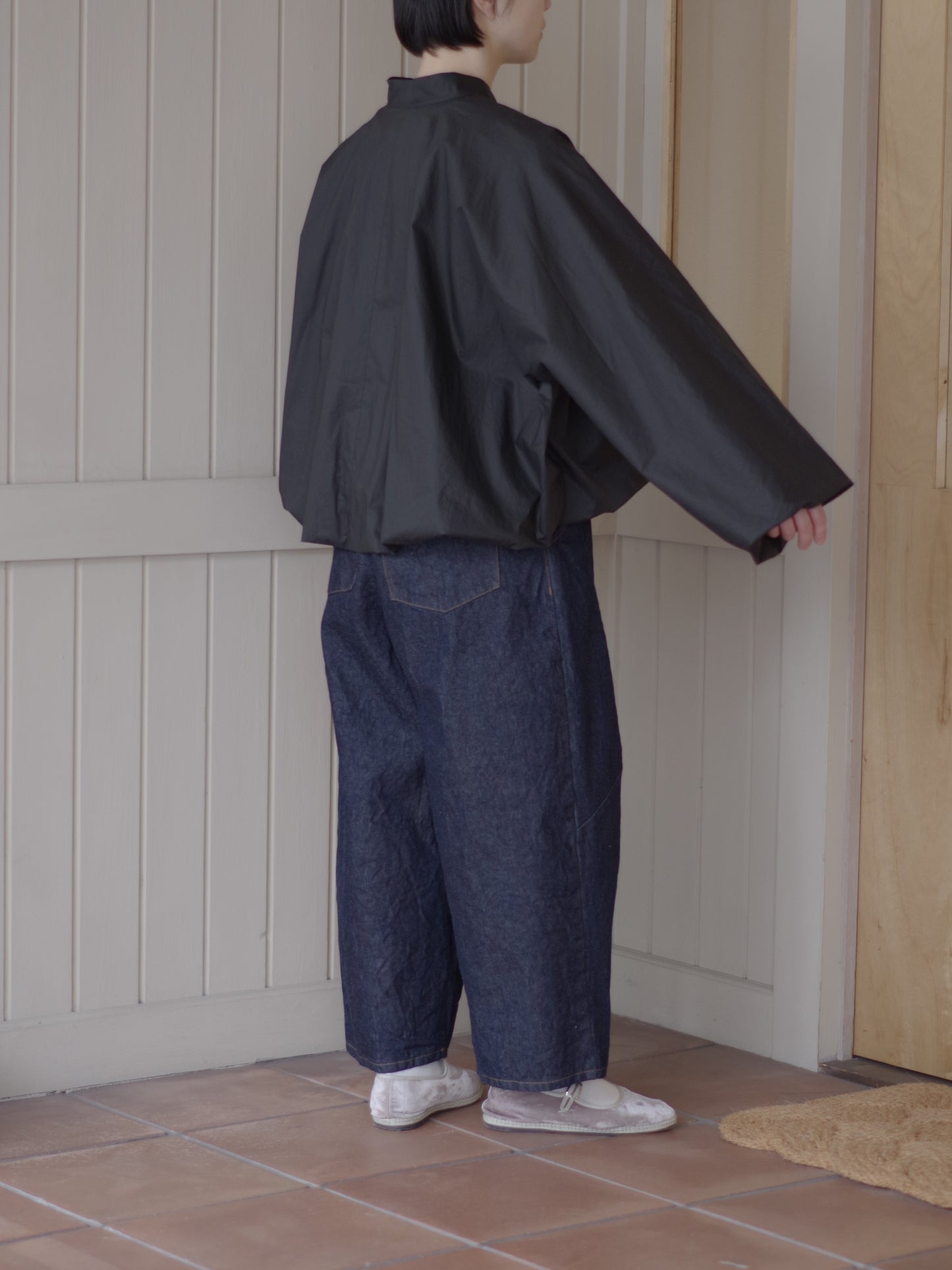 80タイプライタースタンドカラーボリュームシャツ | HAVERSACK