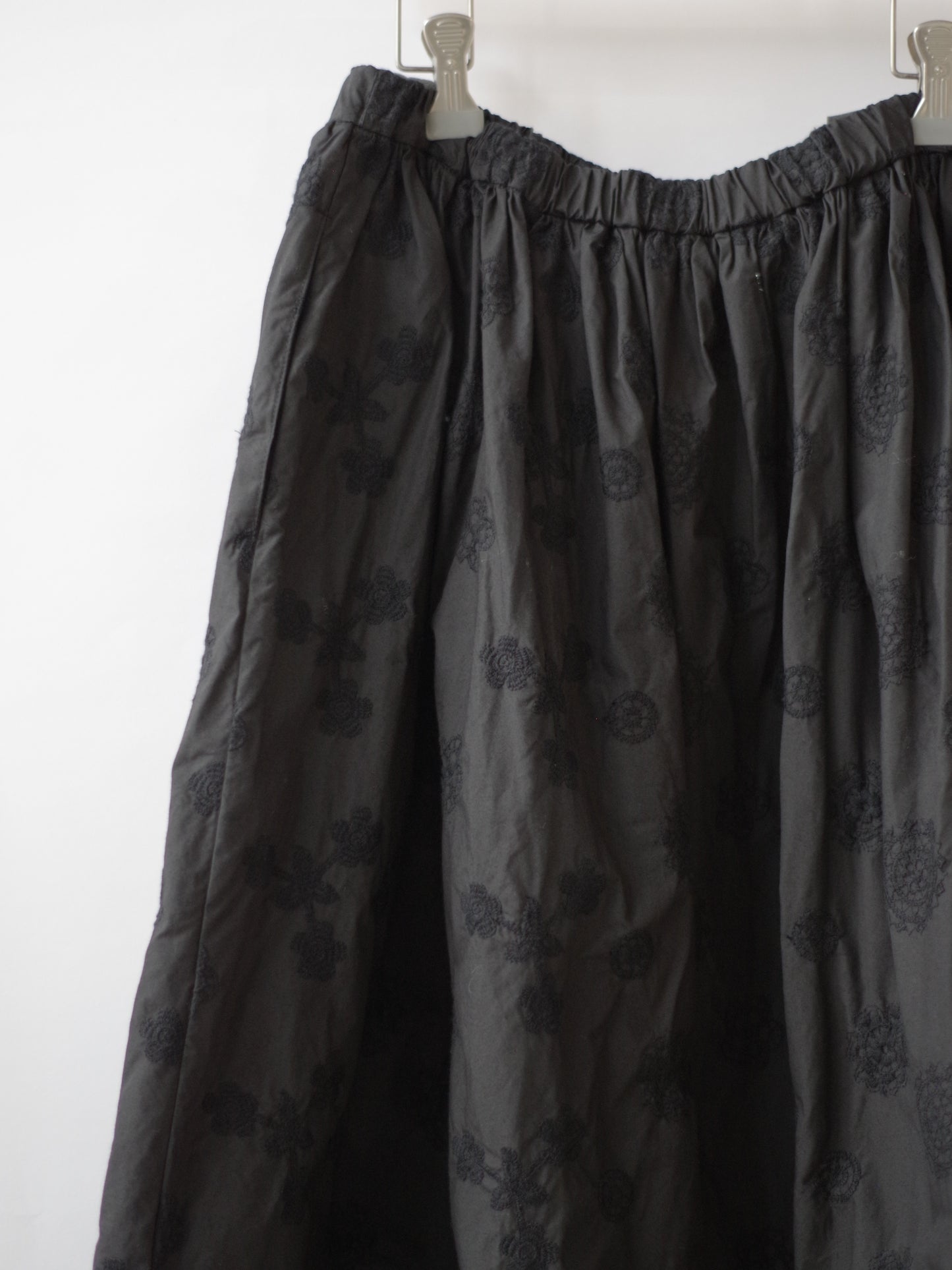 ANTQUE EMBROIDERY LACE ギャザースカート | Gauze