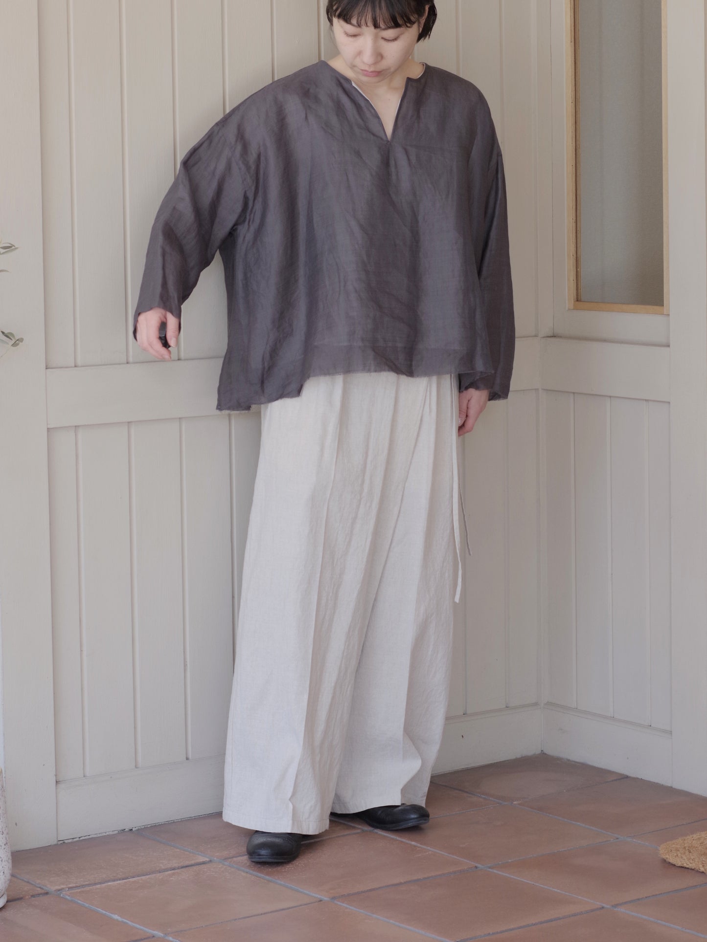 ラミーツイルリバーシブルプルオーバーシャツ | HAVERSACK