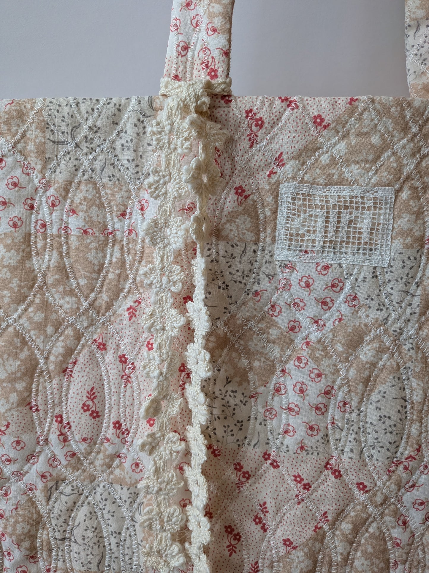 patchwork print quilting tote bag | qiri