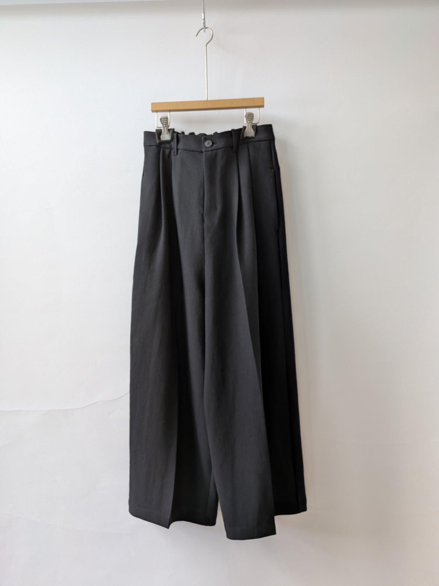 Linen/Polyester wide パンツ | yuni