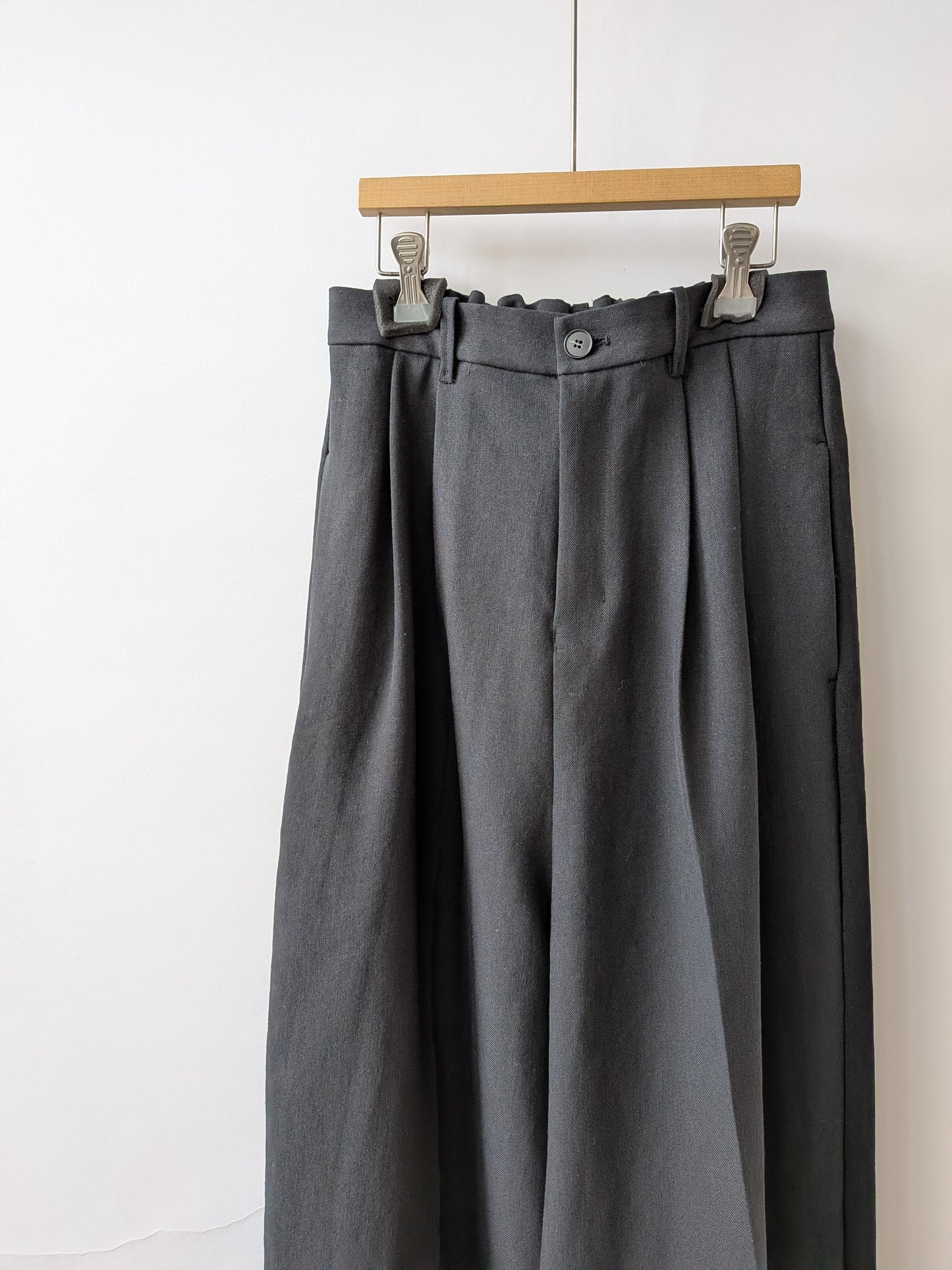 Linen/Polyester wide パンツ | yuni