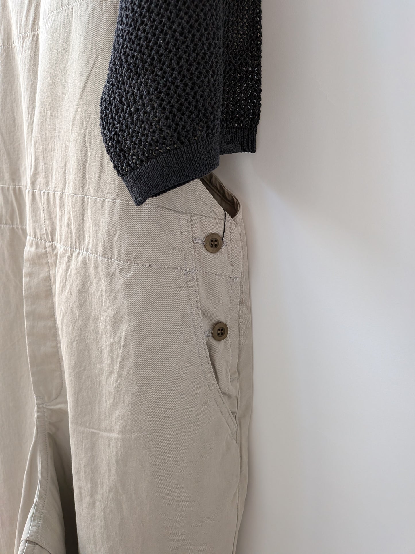 綿麻ツイルサロペット | Hands of creation