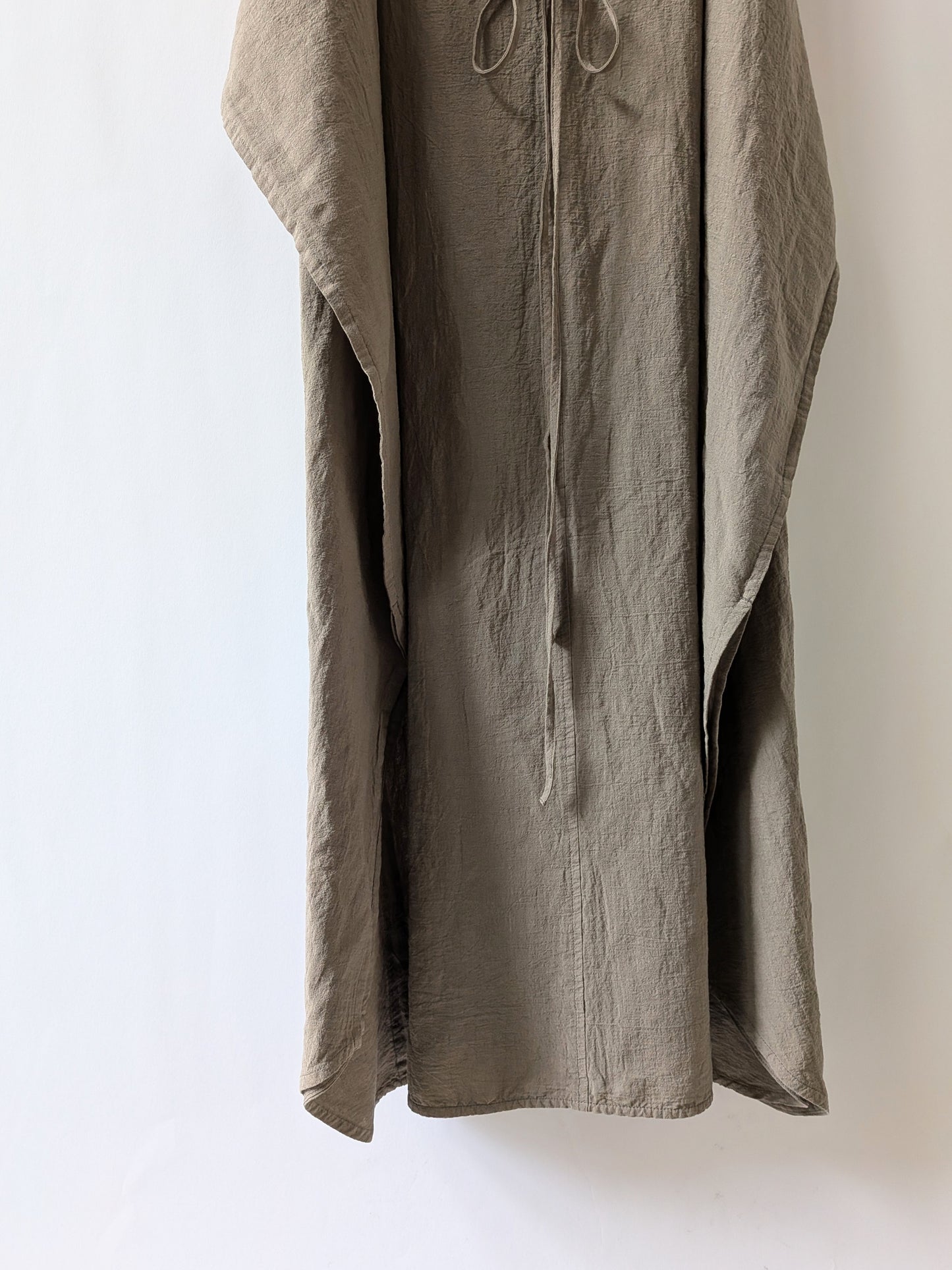 強撚CottonLinen 近江晒 wrap ワンピース | yuni