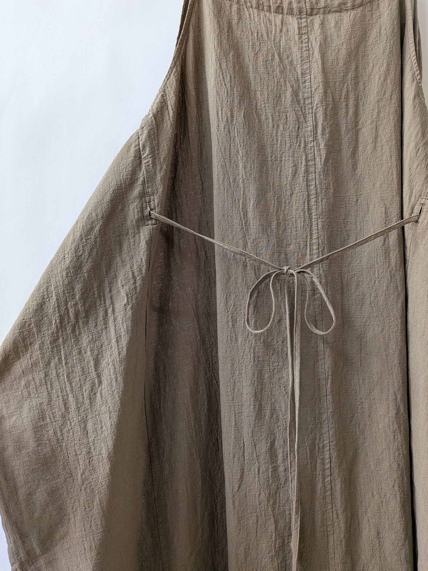 強撚CottonLinen 近江晒 wrap ワンピース | yuni