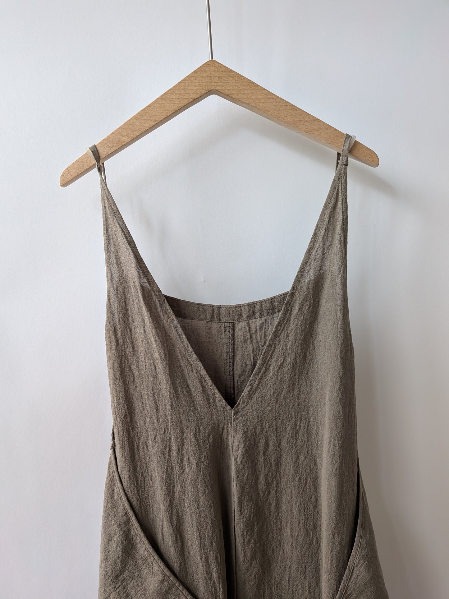 強撚CottonLinen 近江晒 wrap ワンピース | yuni