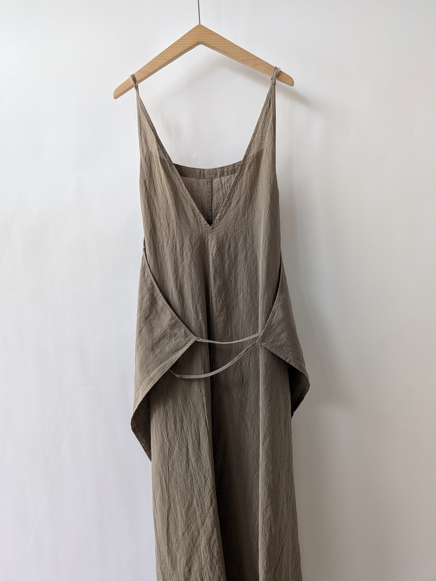 強撚CottonLinen 近江晒 wrap ワンピース | yuni