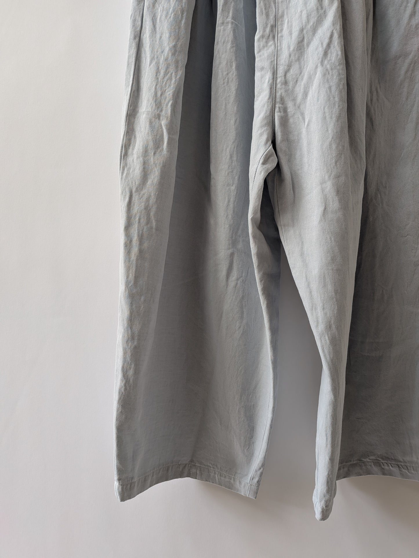 Cotton/Linen denim wide cocoon パンツ | yuni