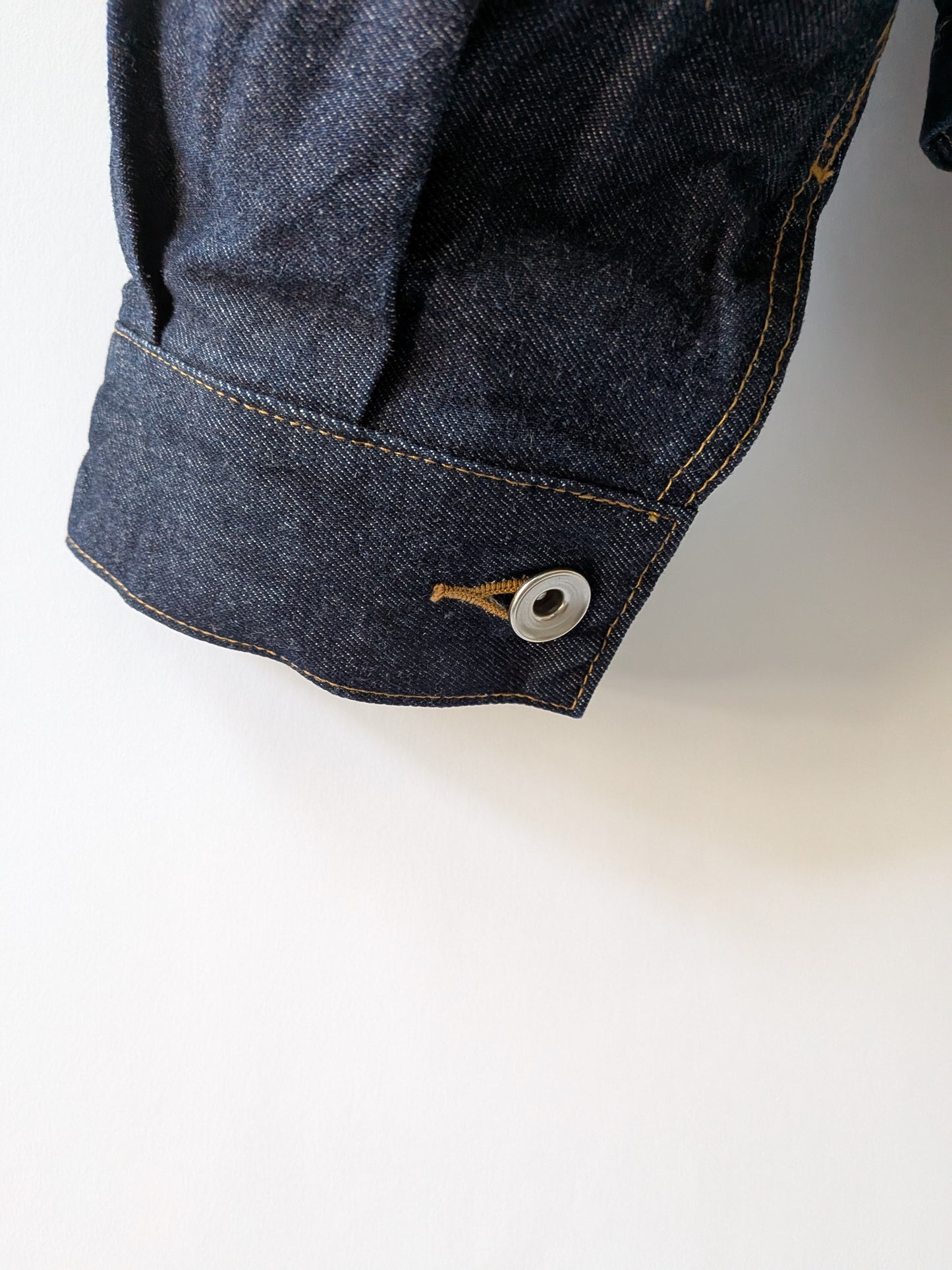 Cotton 11oz denim no collar cocoon ブルゾン | yuni