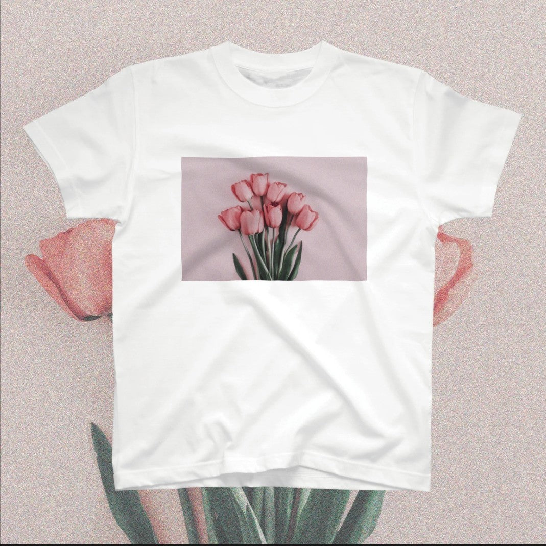 半袖TEE PINK TULIP | MAY FOOL