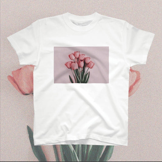半袖TEE PINK TULIP | MAY FOOL