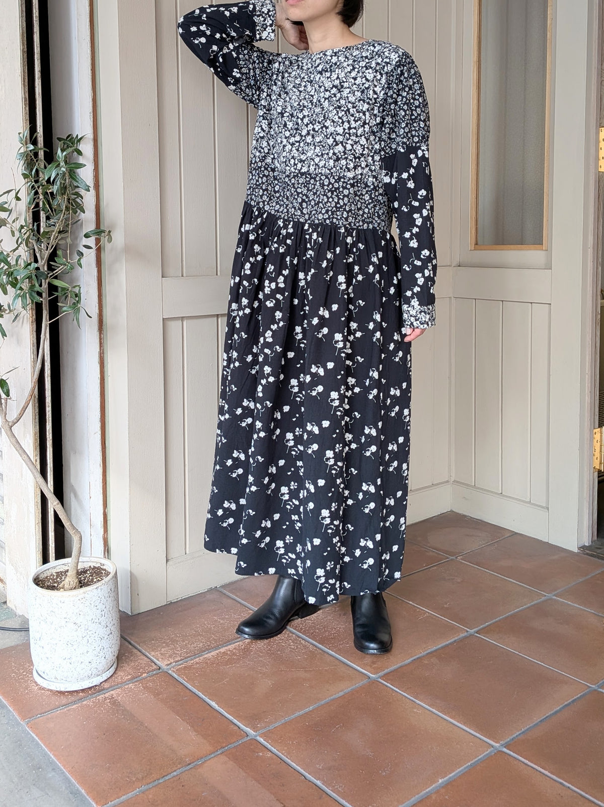 floral print swithing　ワンピース | yuni