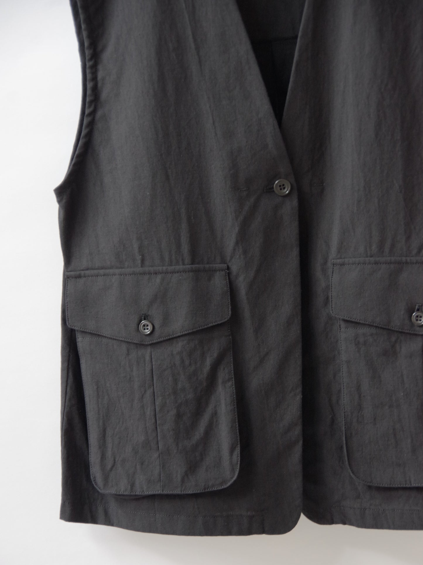 高密度Cotton/Linen ベスト | yuni