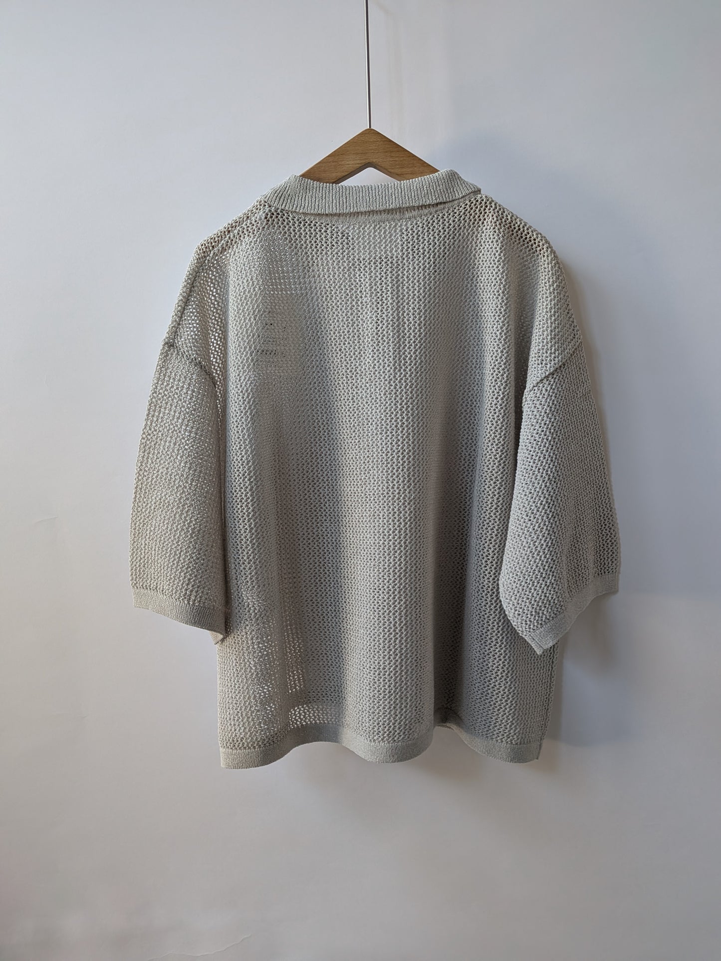 Lonsing18 和紙/Polyester knit ポロシャツ | yuni