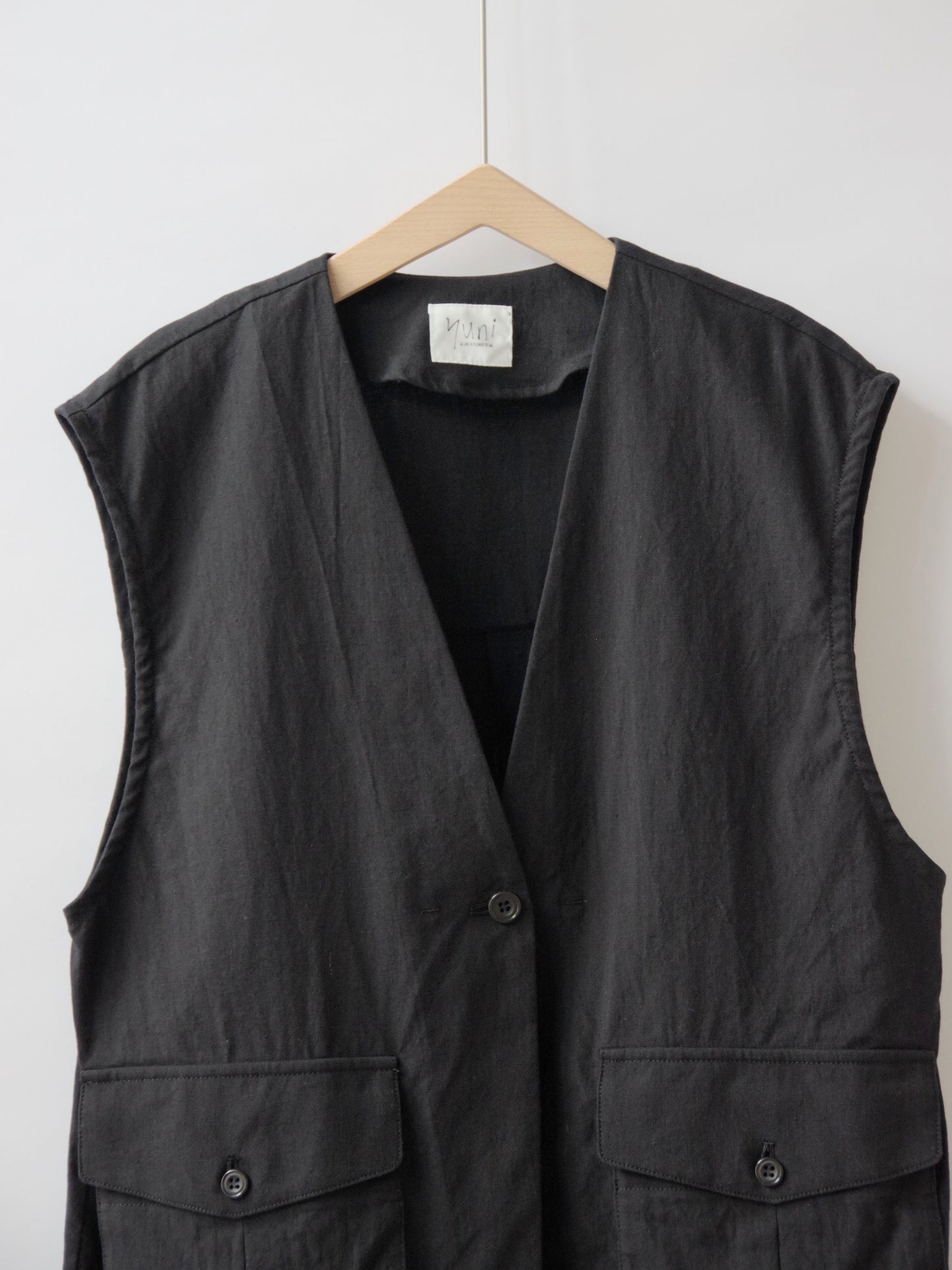 高密度Cotton/Linen ベスト | yuni