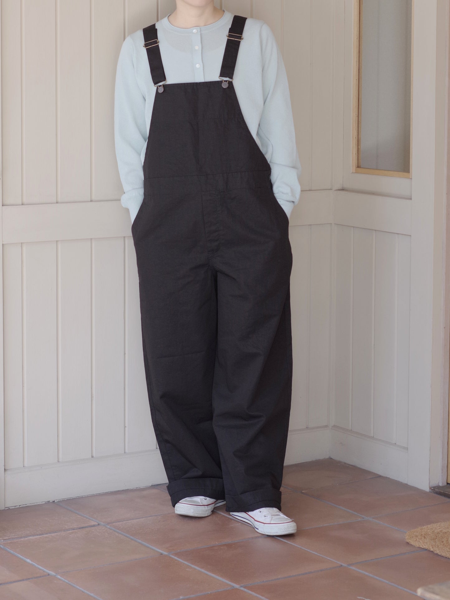 綿麻ツイルサロペット | Hands of creation