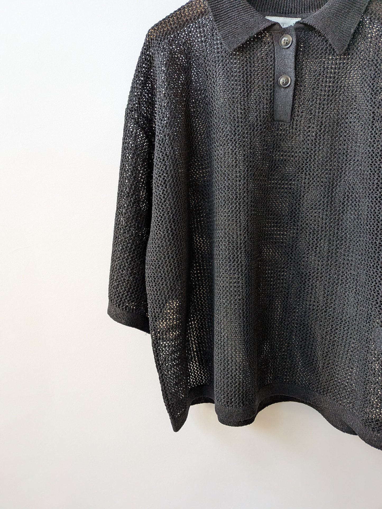 Lonsing18 和紙/Polyester knit ポロシャツ | yuni