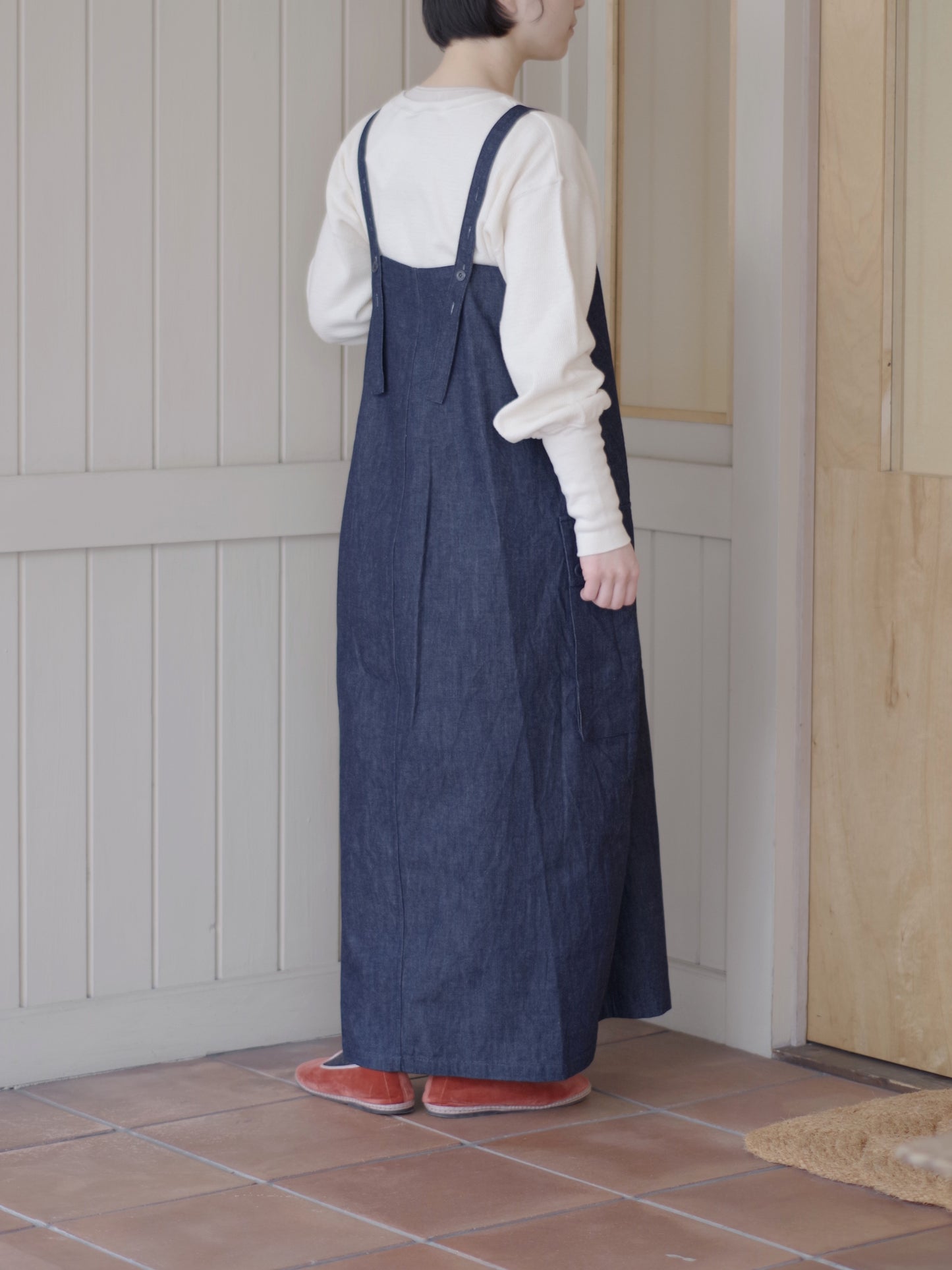 8.5ozライトデニム ロングサロペット | HAVERSACK