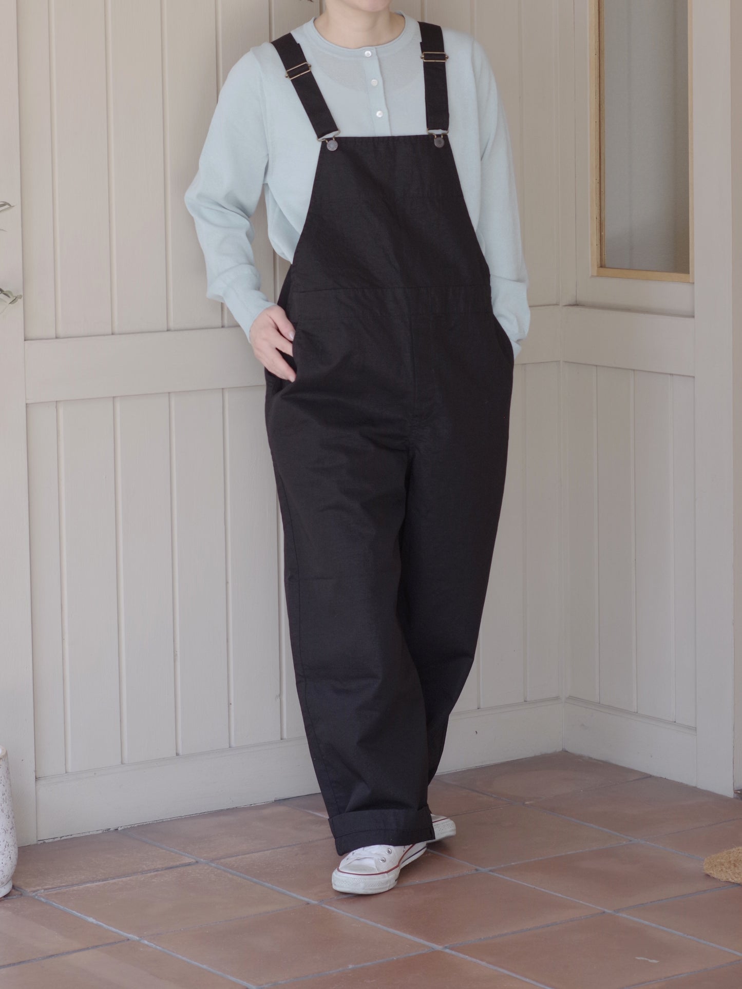 綿麻ツイルサロペット | Hands of creation