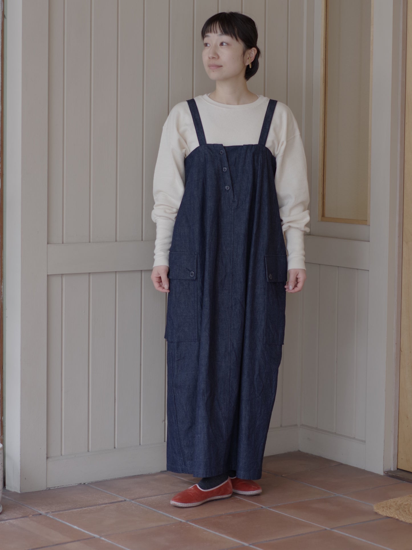 8.5ozライトデニム ロングサロペット | HAVERSACK