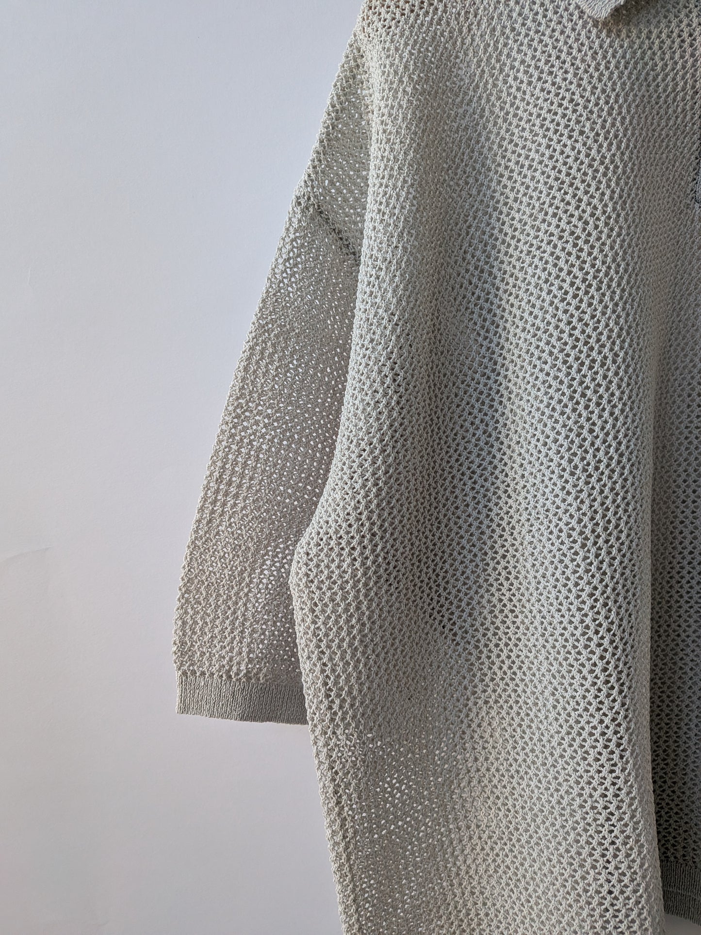 Lonsing18 和紙/Polyester knit ポロシャツ | yuni