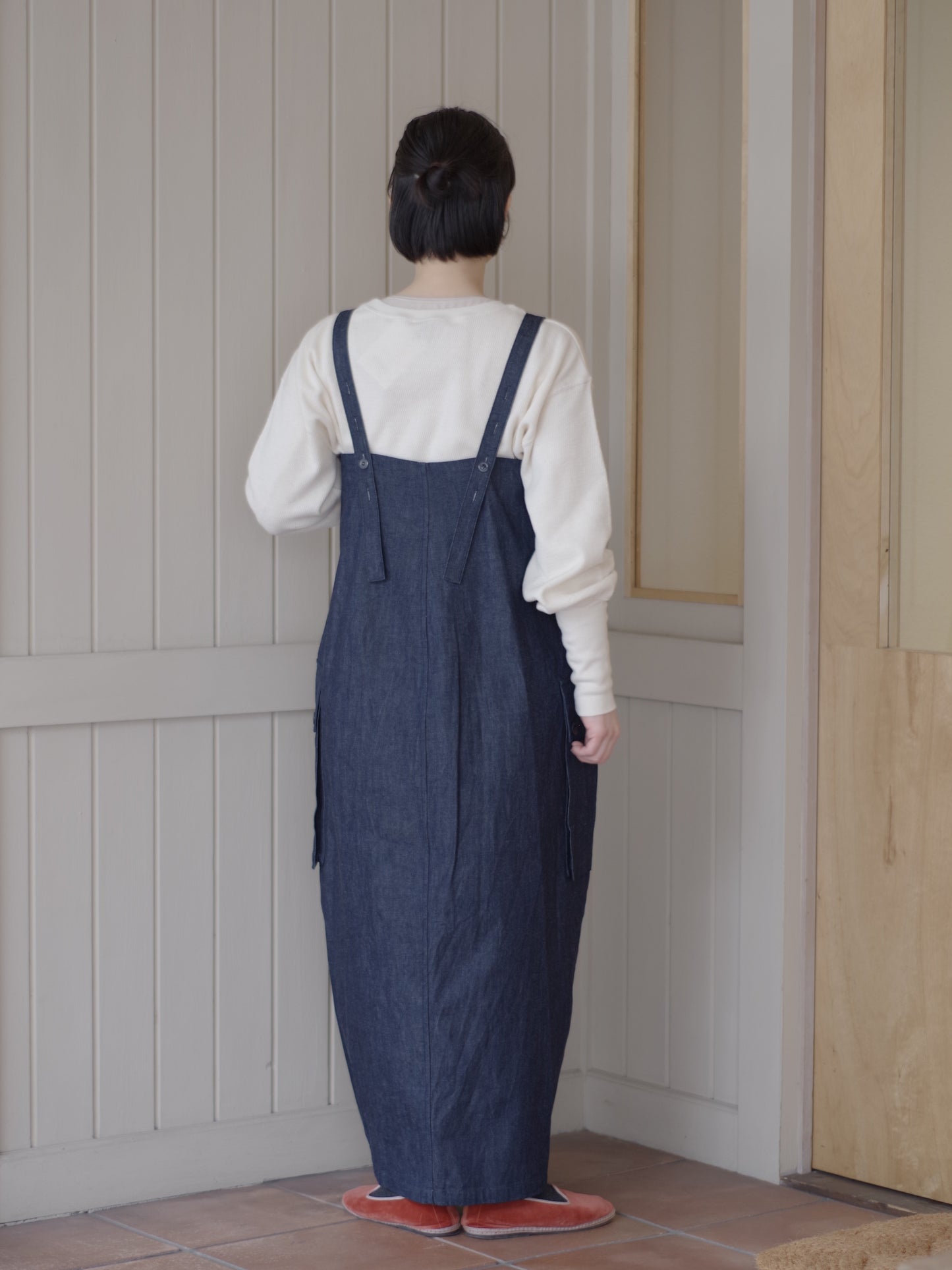 8.5ozライトデニム ロングサロペット | HAVERSACK