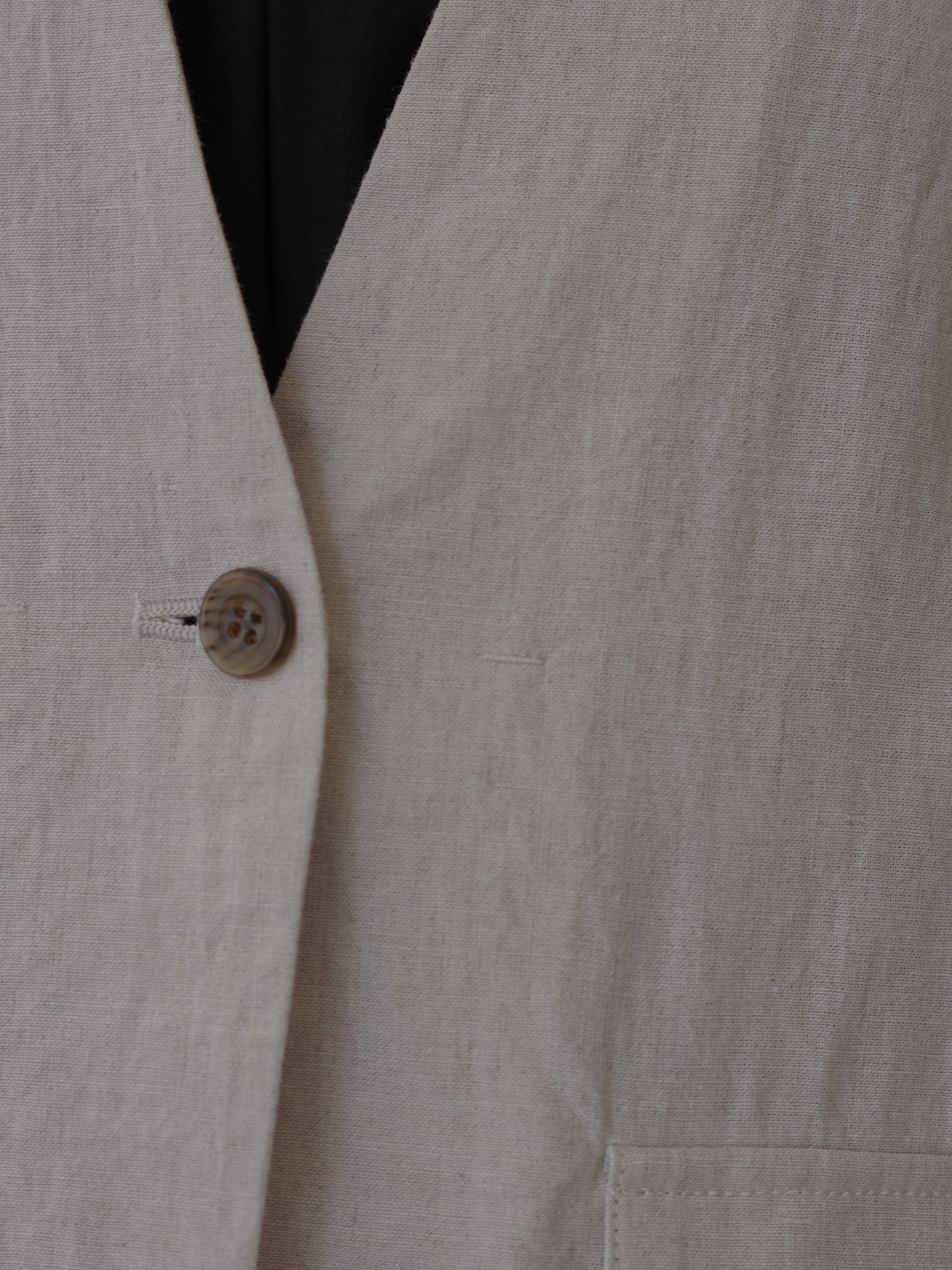 高密度Cotton/Linen ベスト | yuni