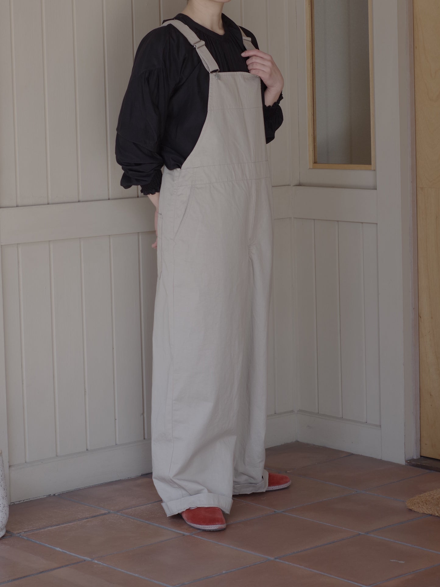 綿麻ツイルサロペット | Hands of creation