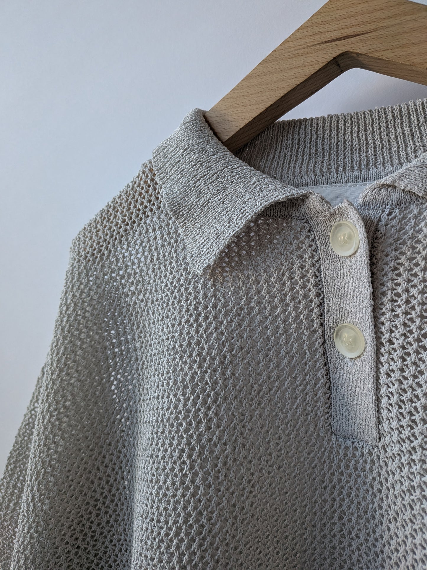 Lonsing18 和紙/Polyester knit ポロシャツ | yuni